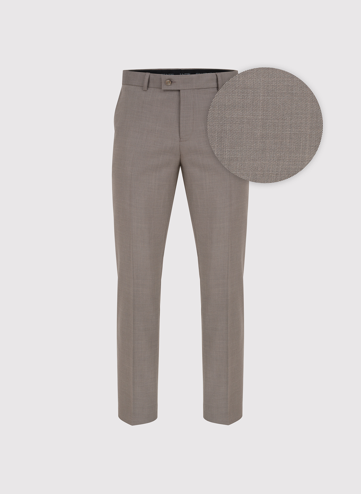 PAKO LORENTE – Jasnobrązowe spodnie ganiturowe