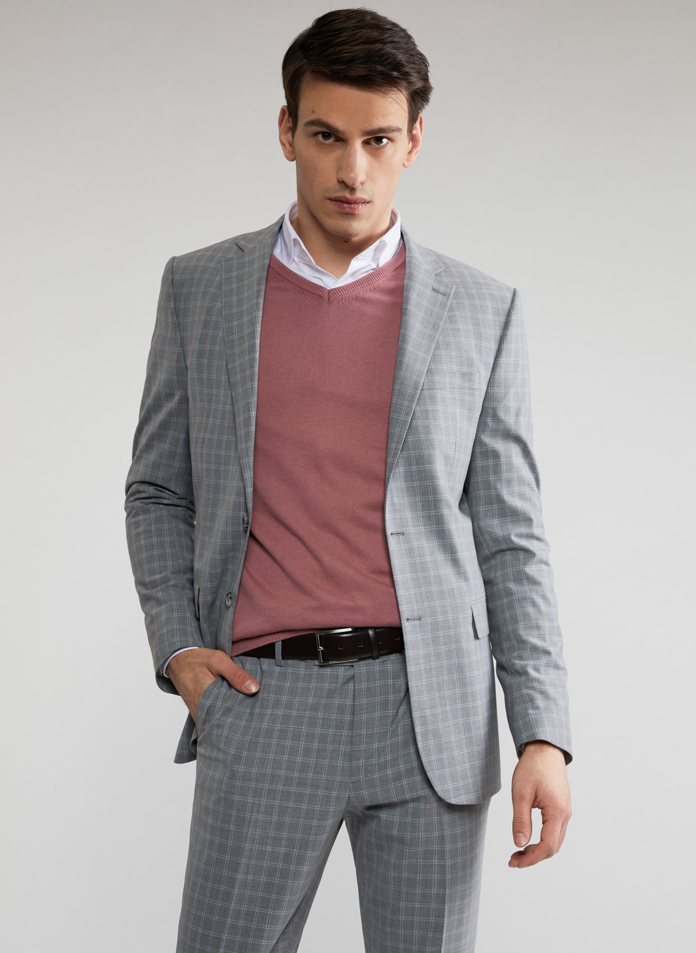 PAKO LORENTE – Szara marynarka garniturowa P22SF-3G-008-S-S