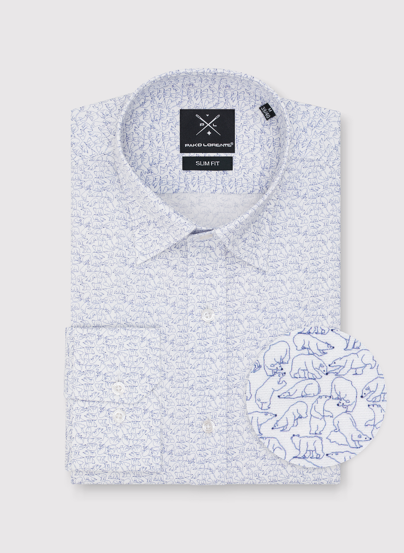 PAKO LORENTE – Koszula męska w drobny wzór