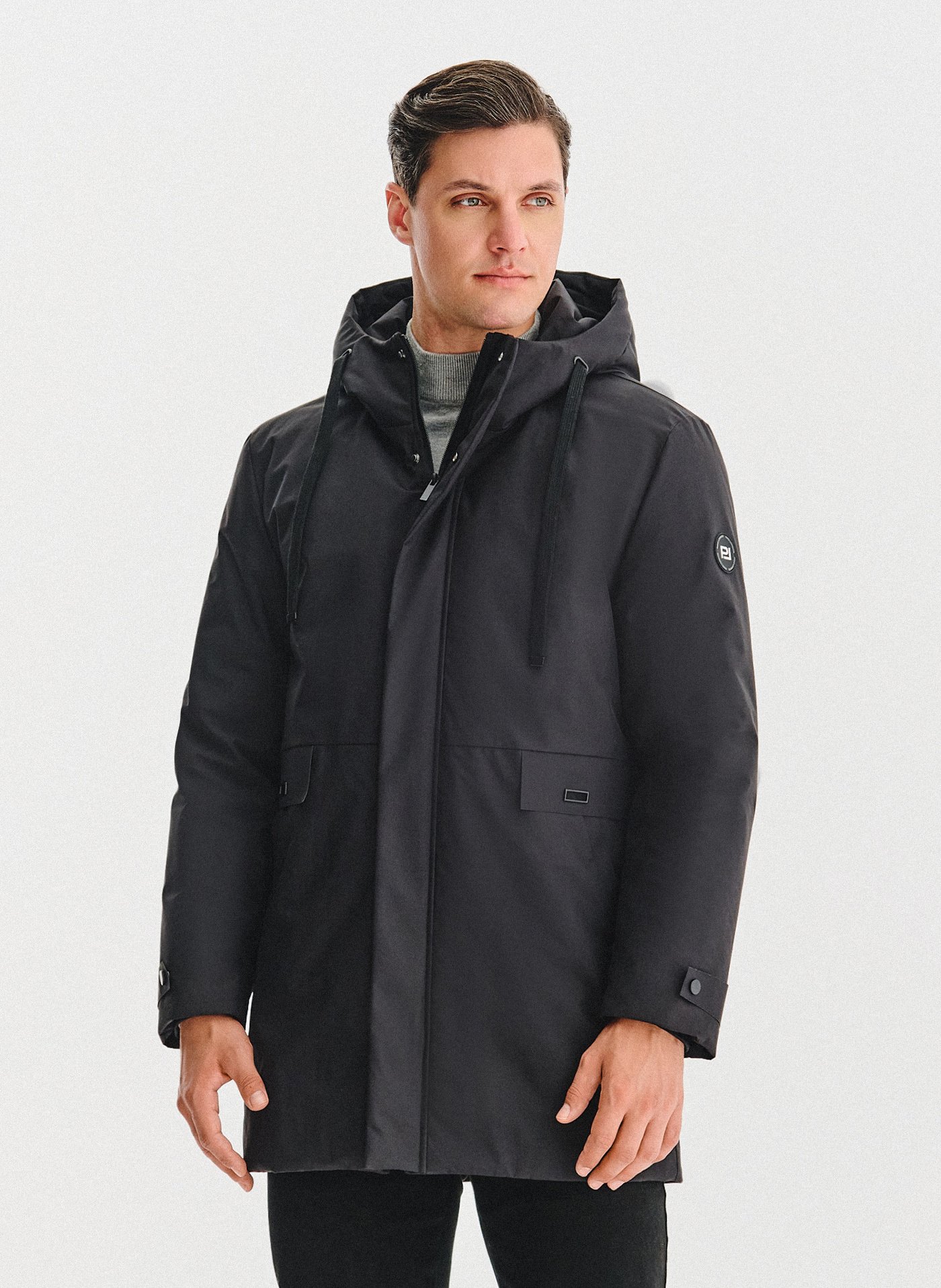 PAKO LORENTE – Puchowa kurtka męska w czarnym kolorze