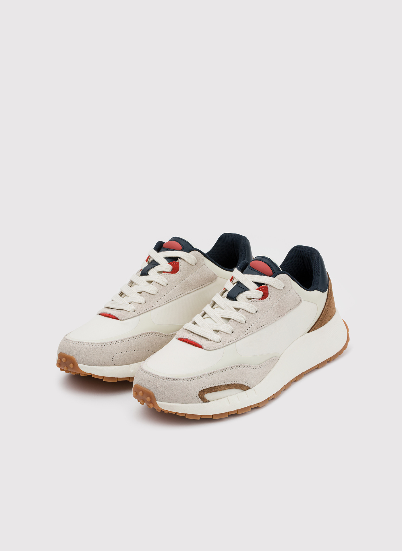 PAKO LORENTE - Beżowe sneakersy męskie