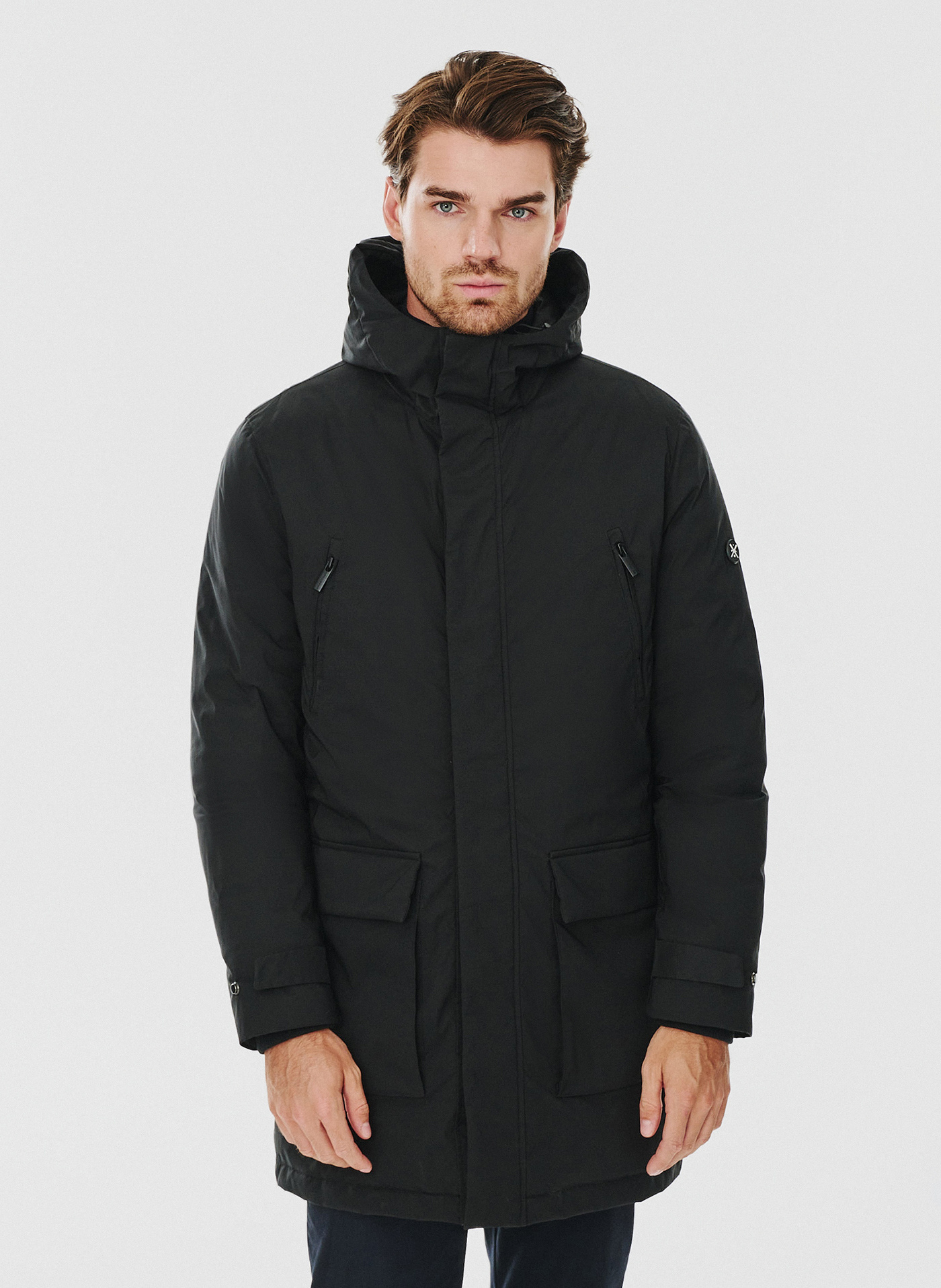 PAKO LORENTE – Czarna kurtka męska wypełniona puchem