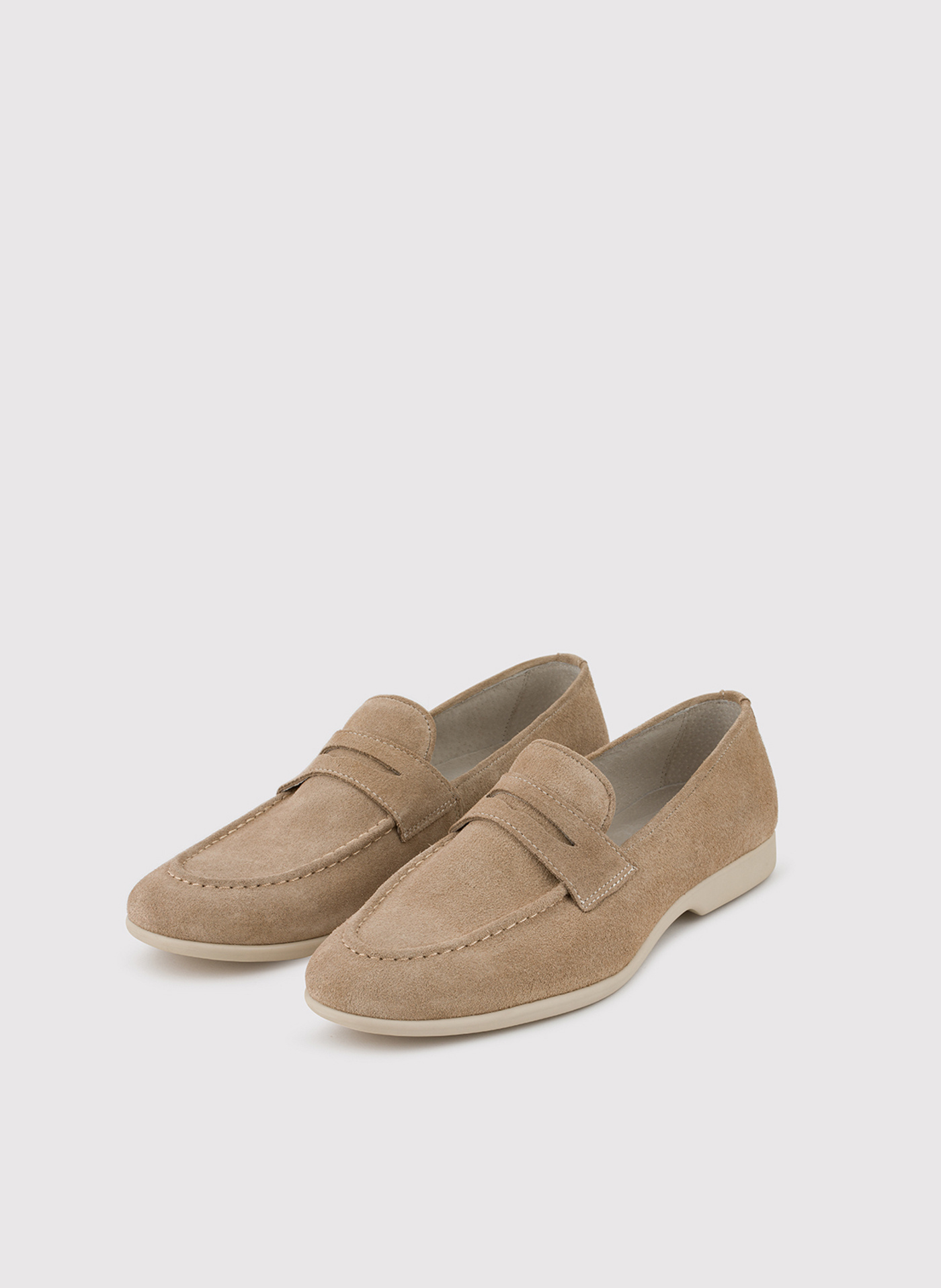 PAKO LORENTE – Beżowe mokasyny męskie