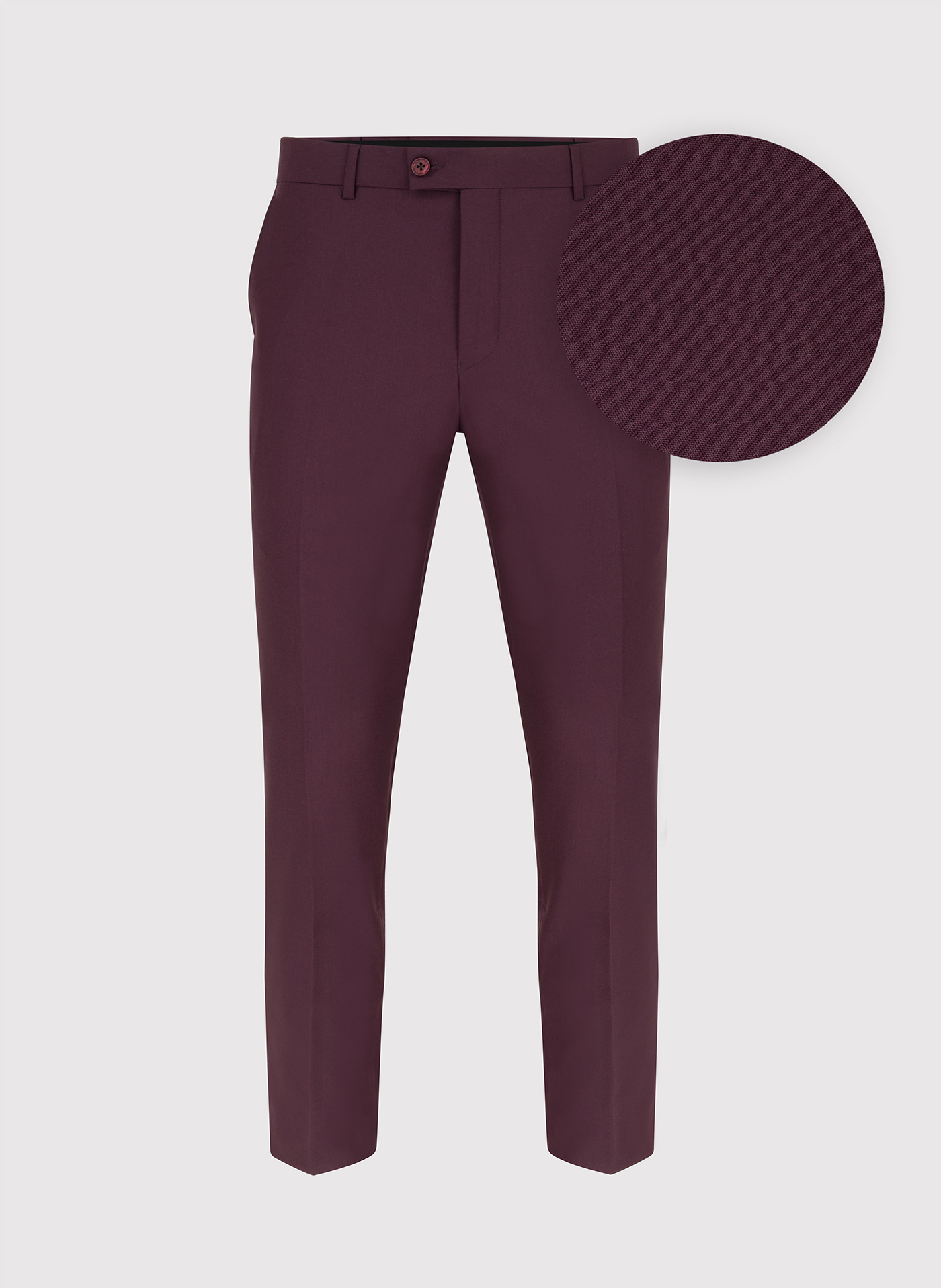 PAKO LORENTE – Bordowe spodnie garniturowe P22SF-6G-016-D-S