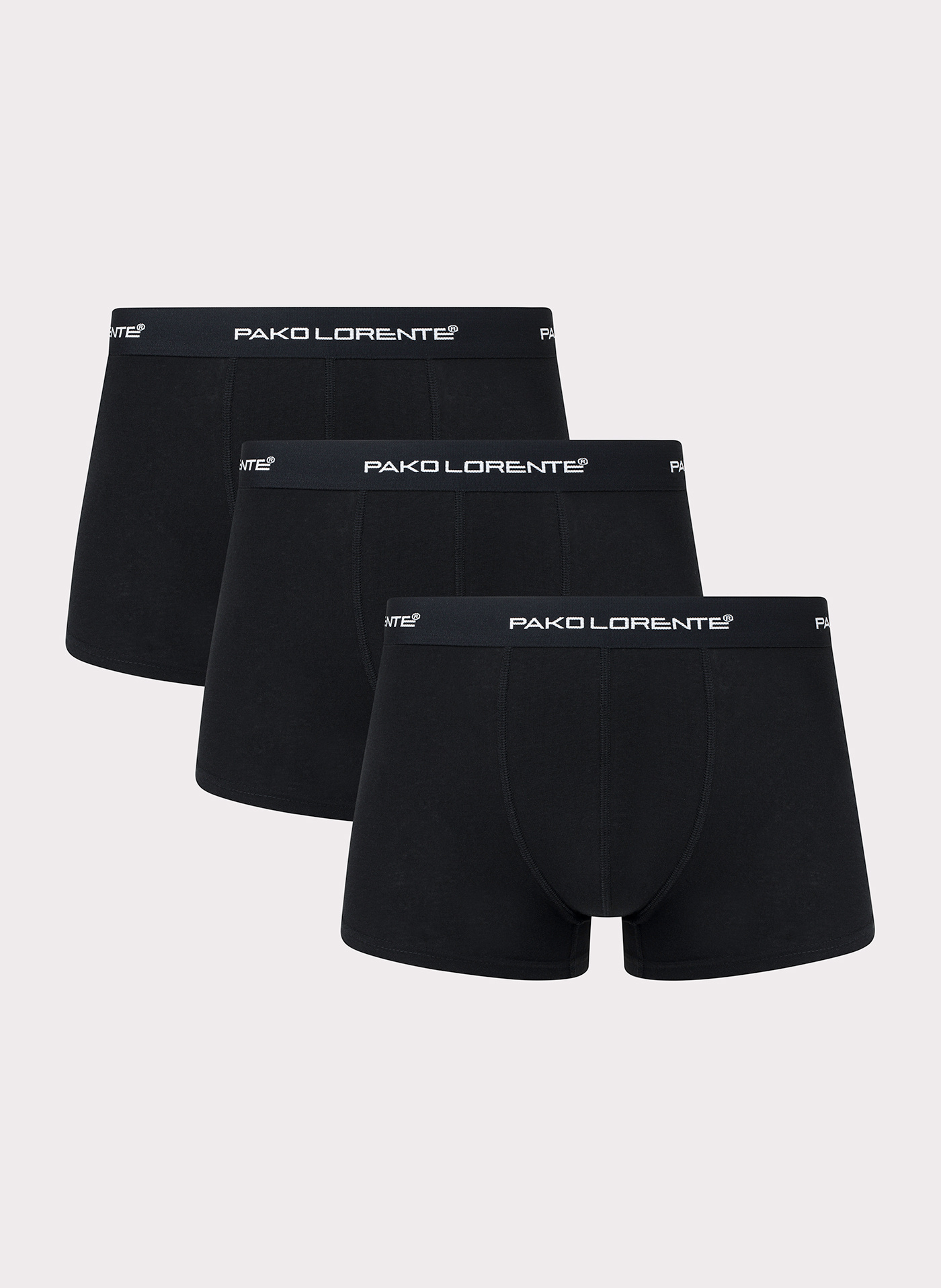 PAKO LORENTE – Trójpak bokserek męskich w kolorze czarnym