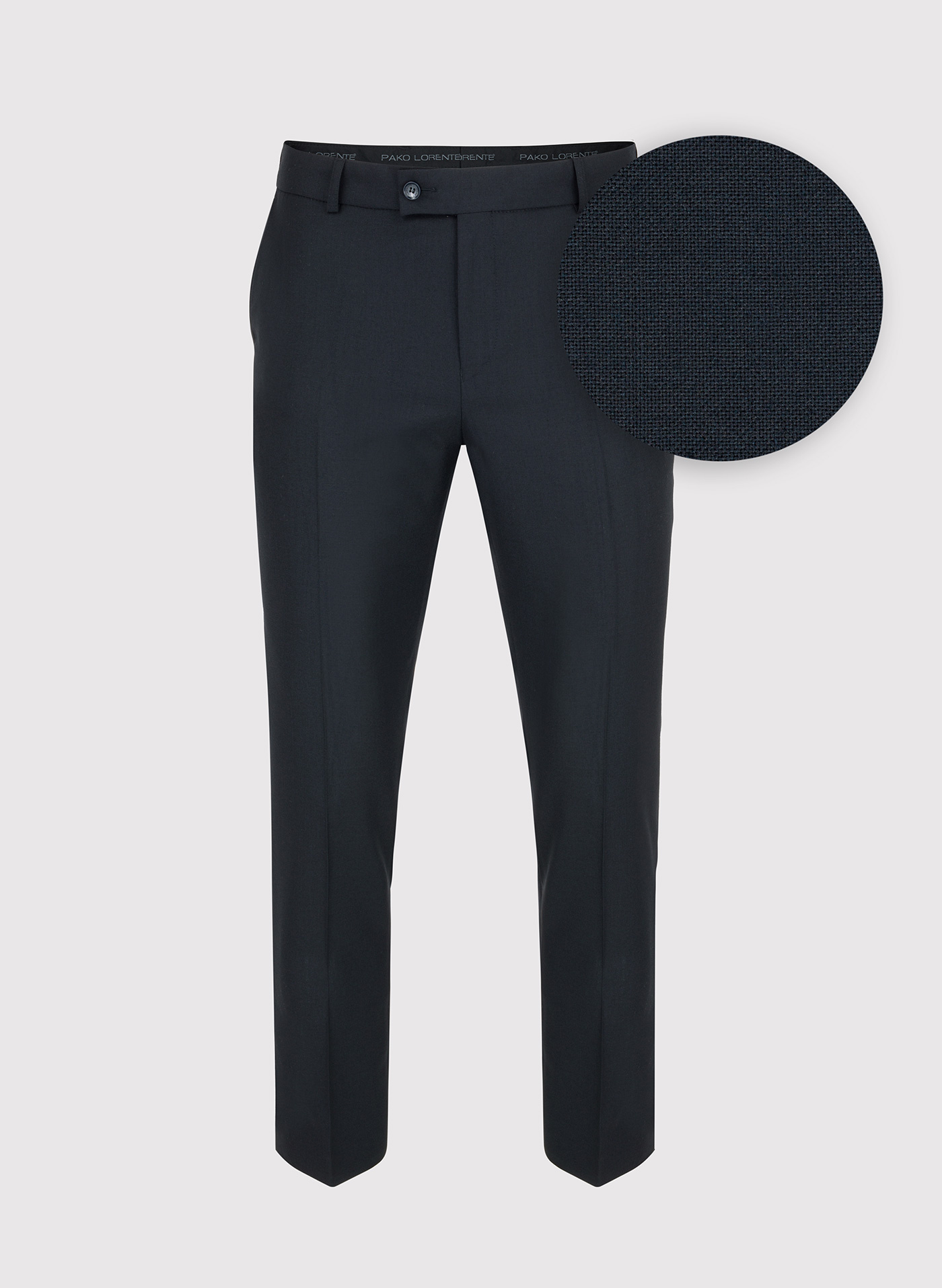 PAKO LORENTE – Granatowe spodnie garniturowe