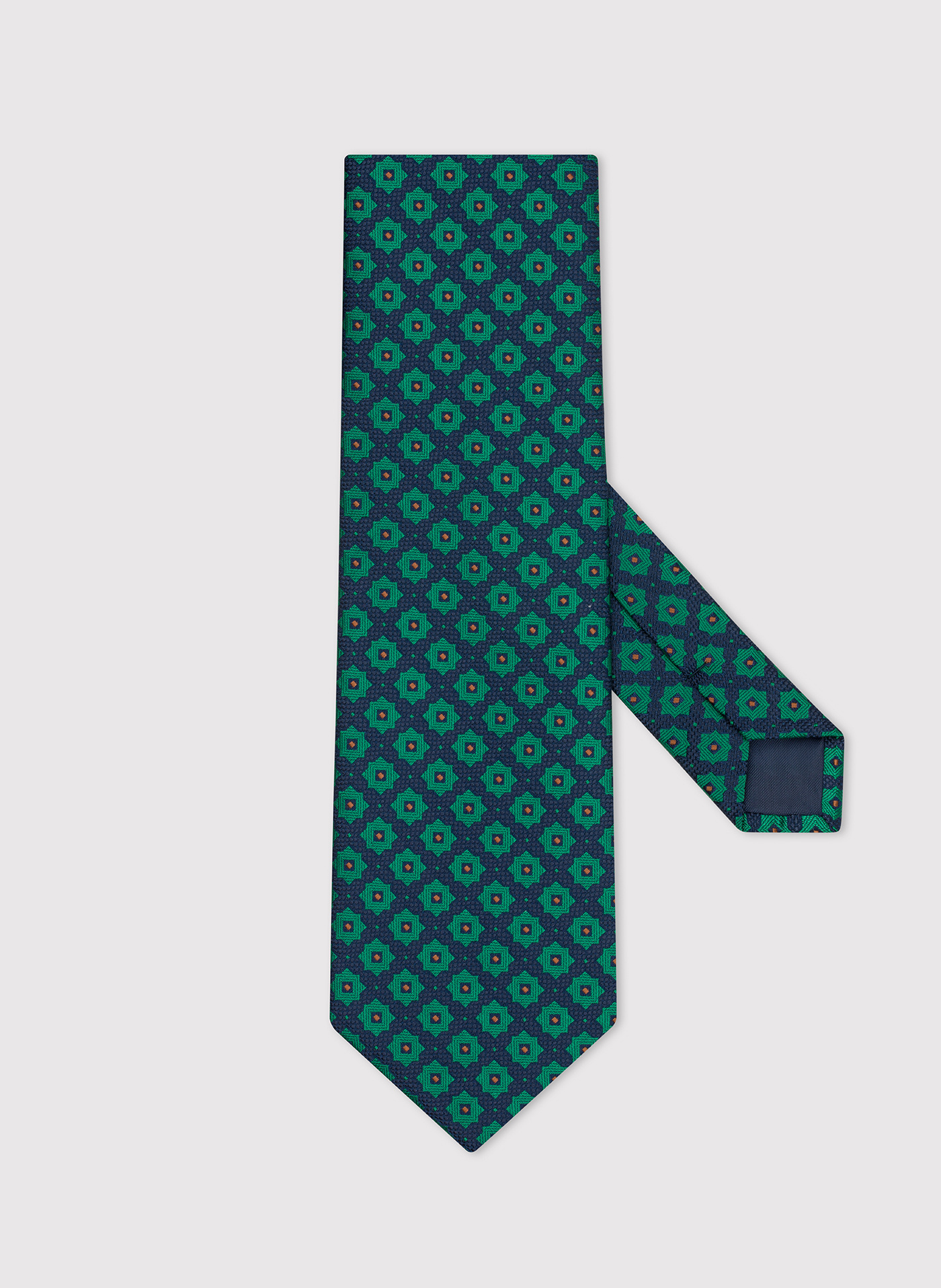 PAKO LORENTE – Zielony wzorzysty krawat męski