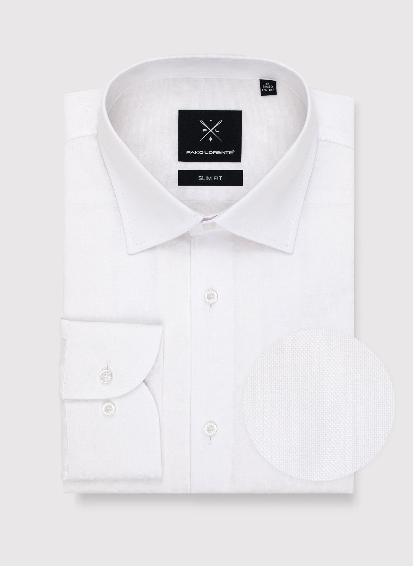 PAKO LORENTE – Biała koszula męska