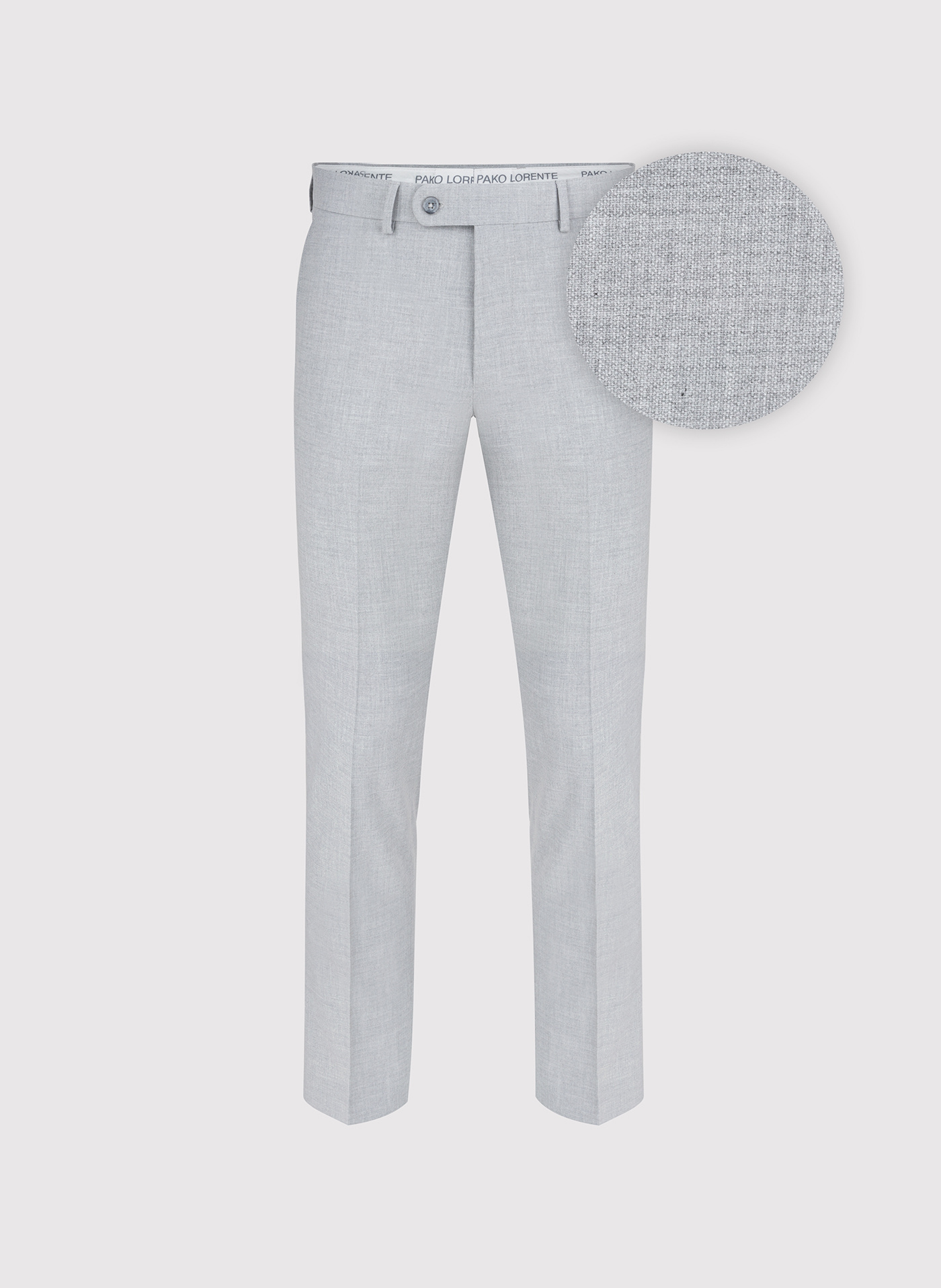 Jasnoszare spodnie ganiturowe