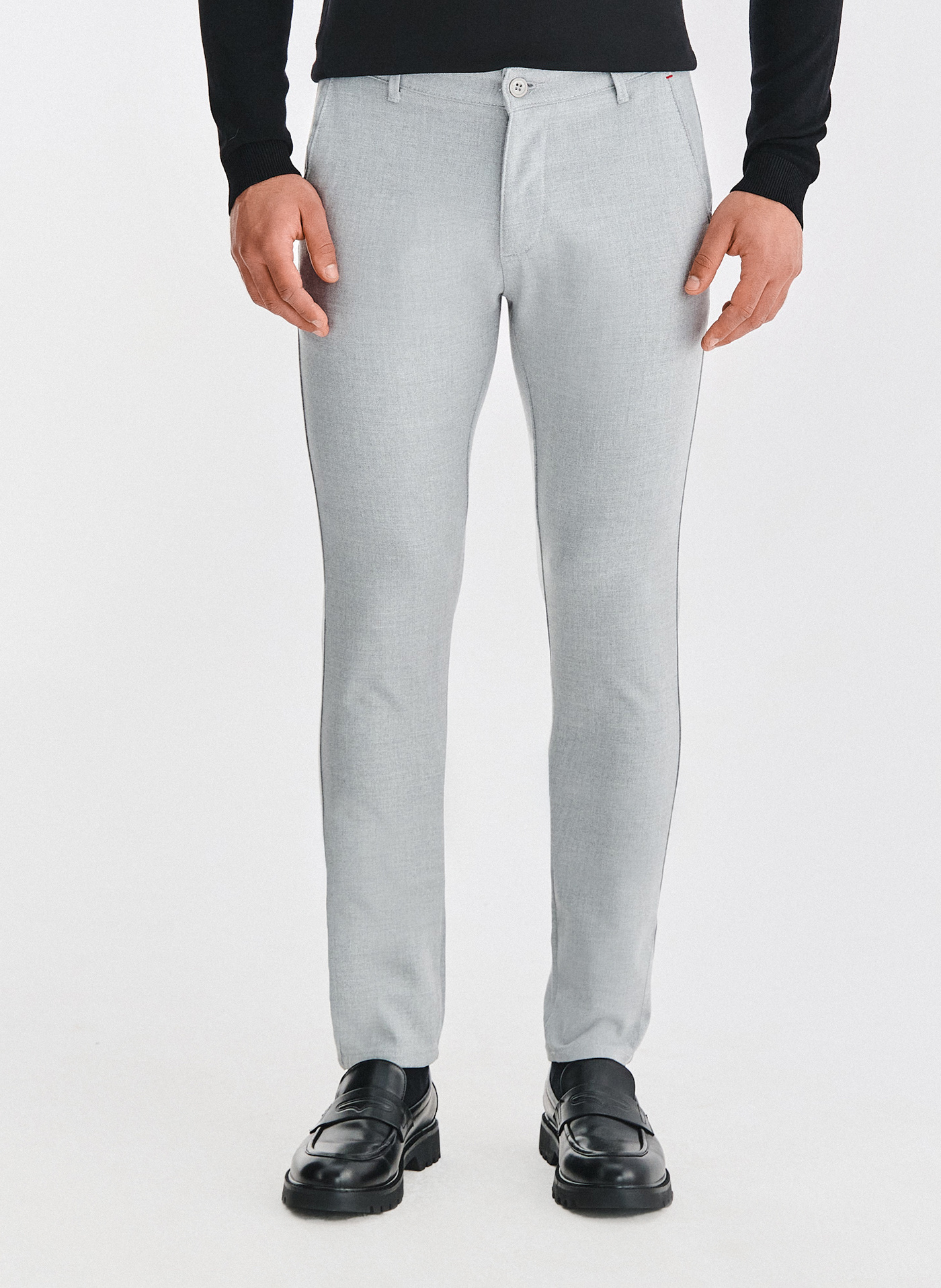 PAKO LORENTE - Szare spodnie męskie