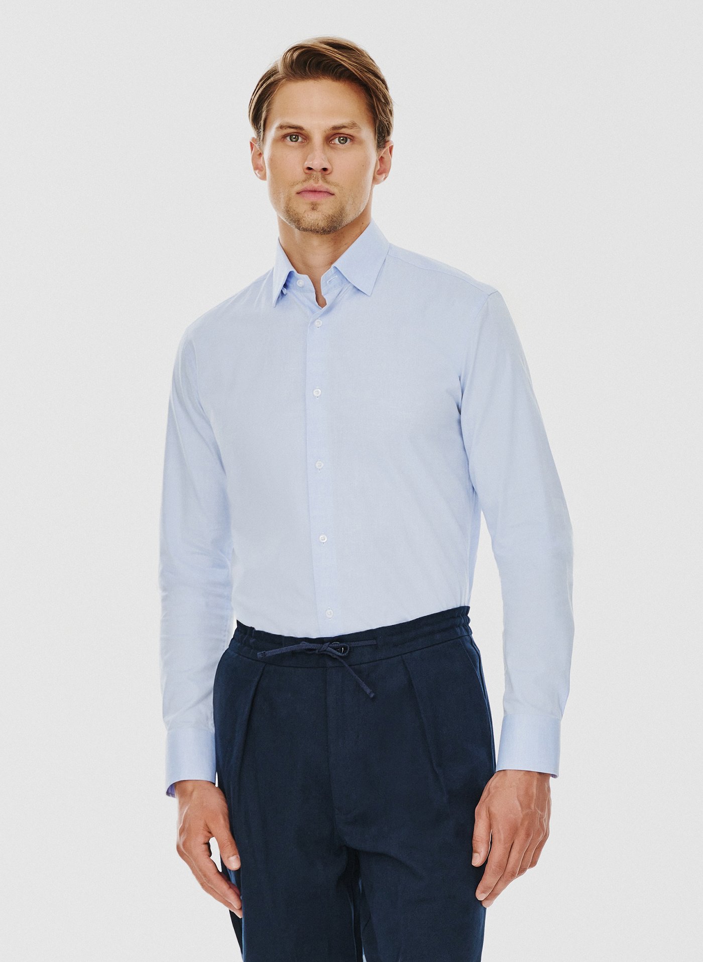 PAKO LORENTE – Niebieska koszula męska