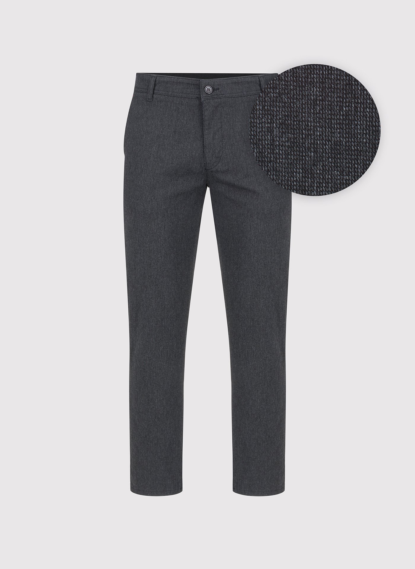 PAKO LORENTE – Grafitowe spodnie męskie chino