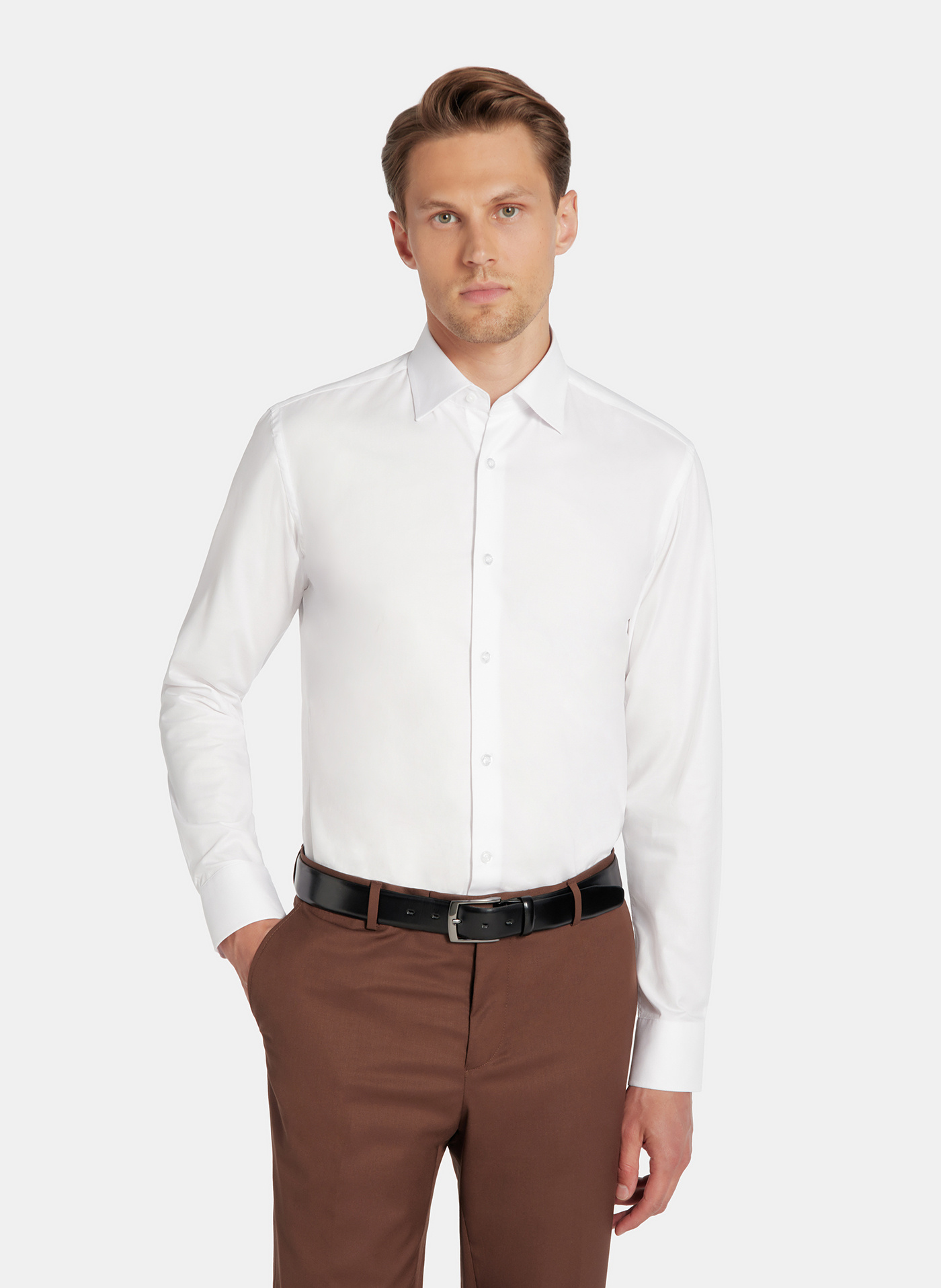 PAKO LORENTE – Biała koszula bawełniana