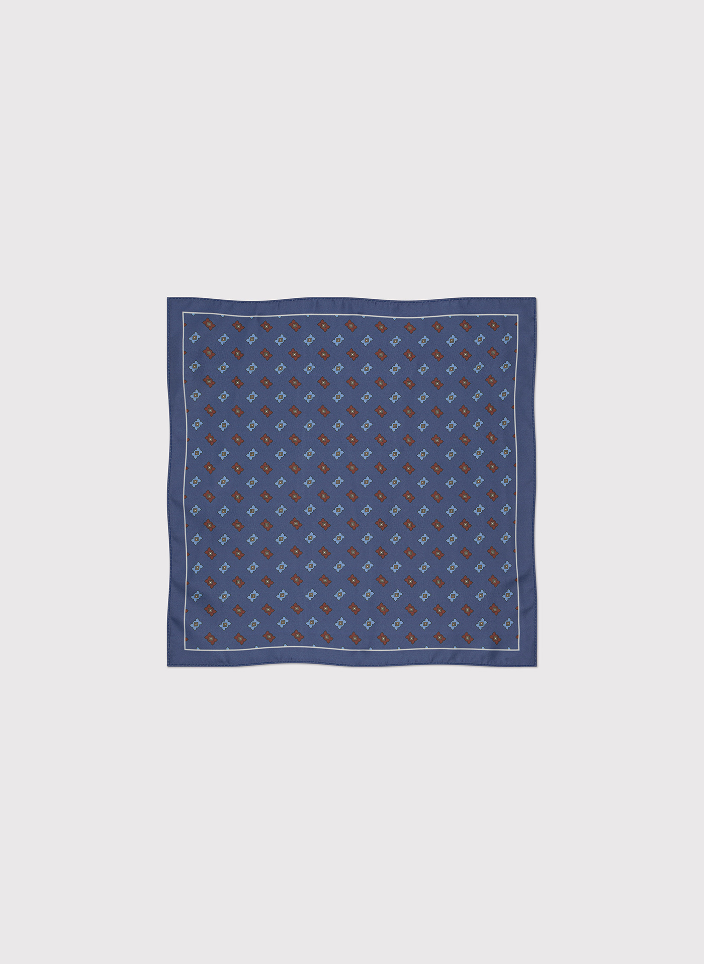 PAKO LORENTE – Granatowa poszetka męska w kolorowy mikrowzór