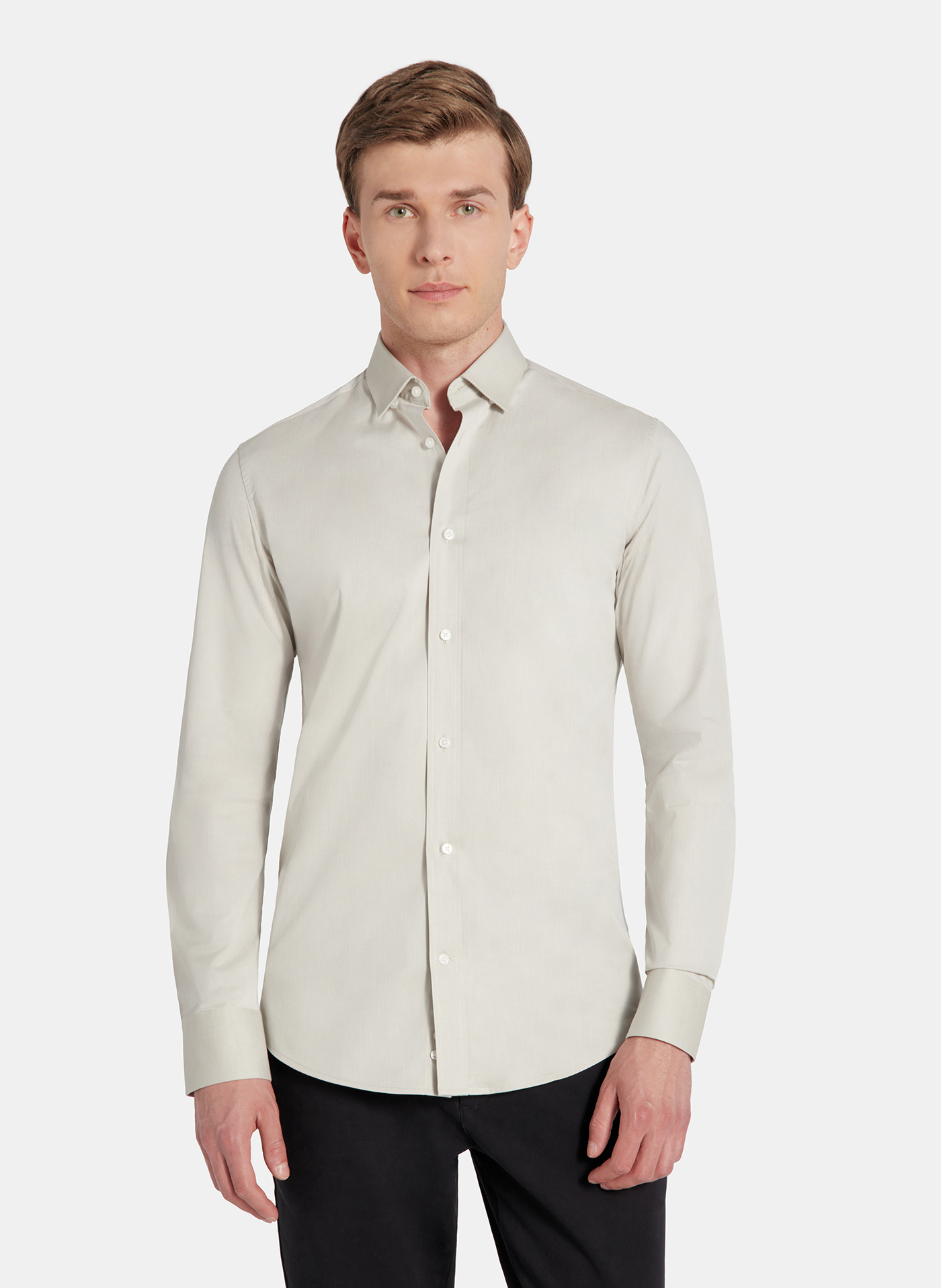 PAKO LORENTE - Oliwkowa koszula męska