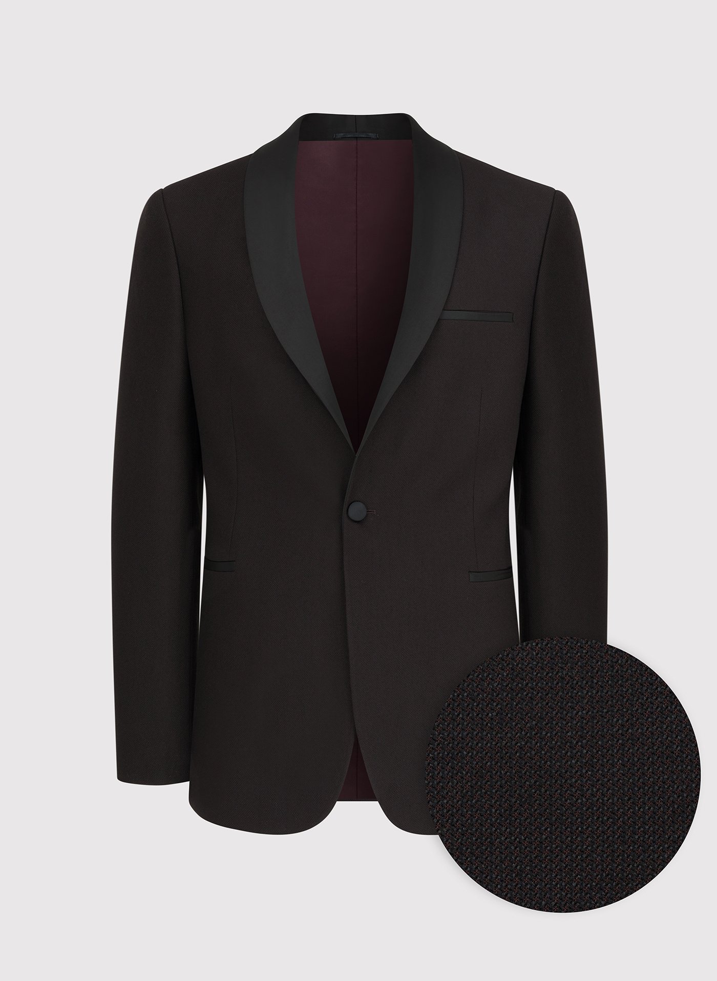 PAKO LORENTE – Brązowa marynarka smokingowa