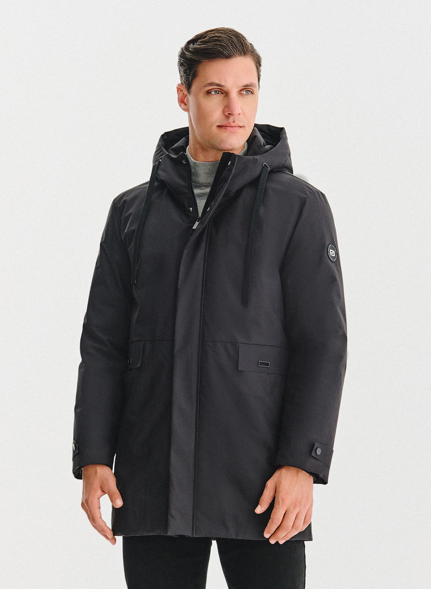 PAKO LORENTE – Puchowa kurtka męska w czarnym kolorze