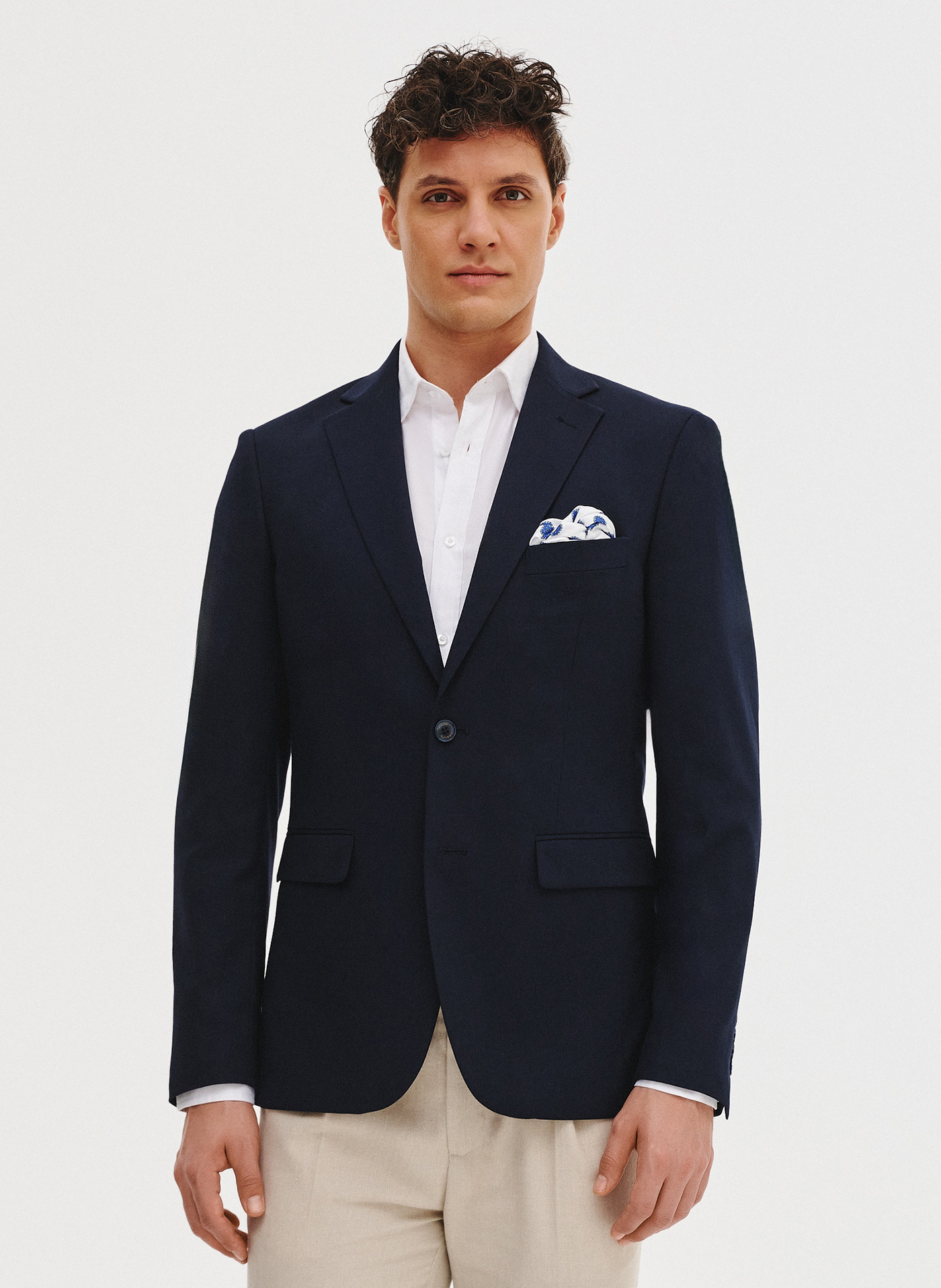 PAKO LORENTE - Granatowa marynarka męska