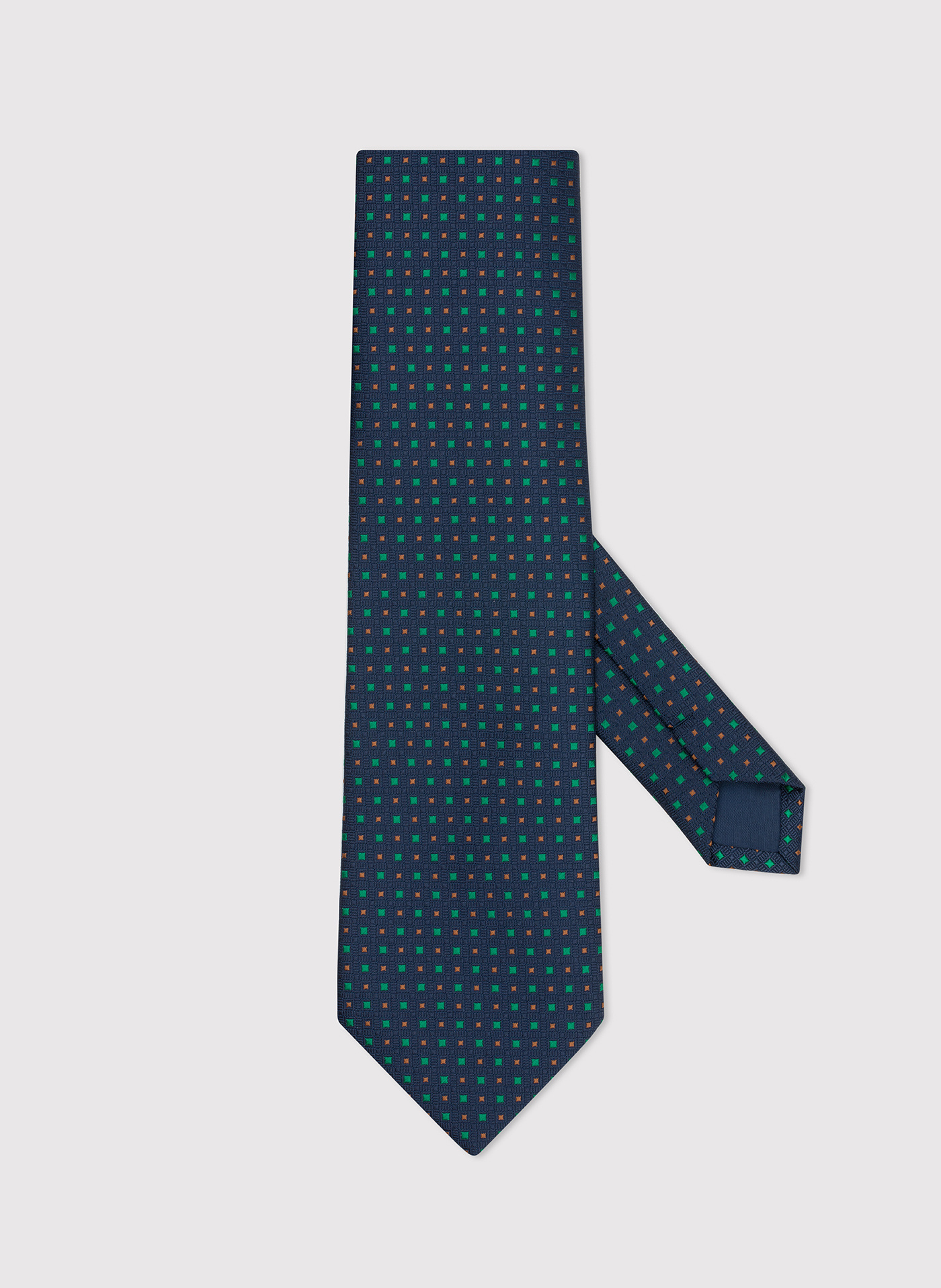 PAKO LORENTE – Wzorzysty granatowy krawat męski