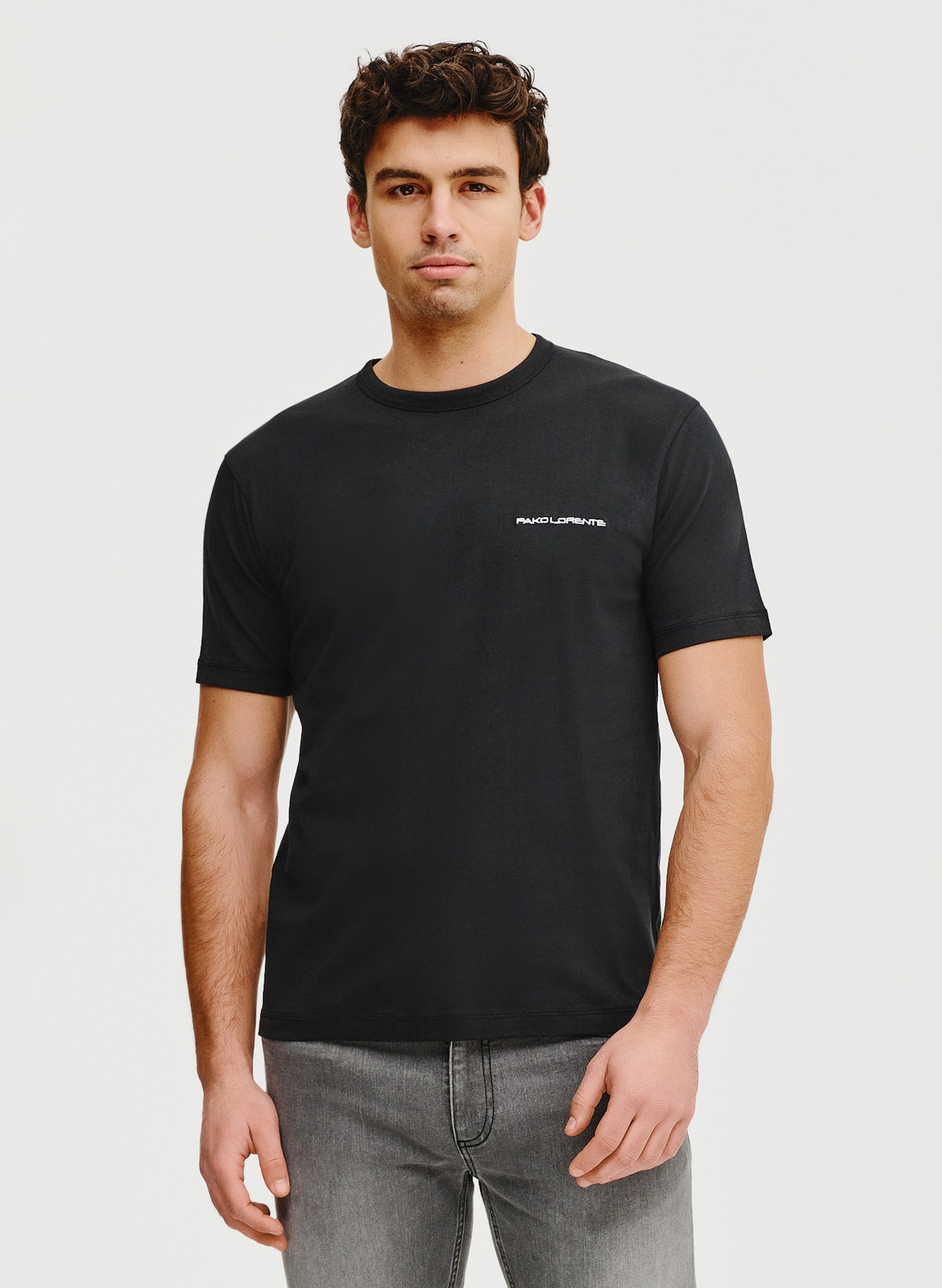 PAKO LORENTE – Czarny t-shirt męski
