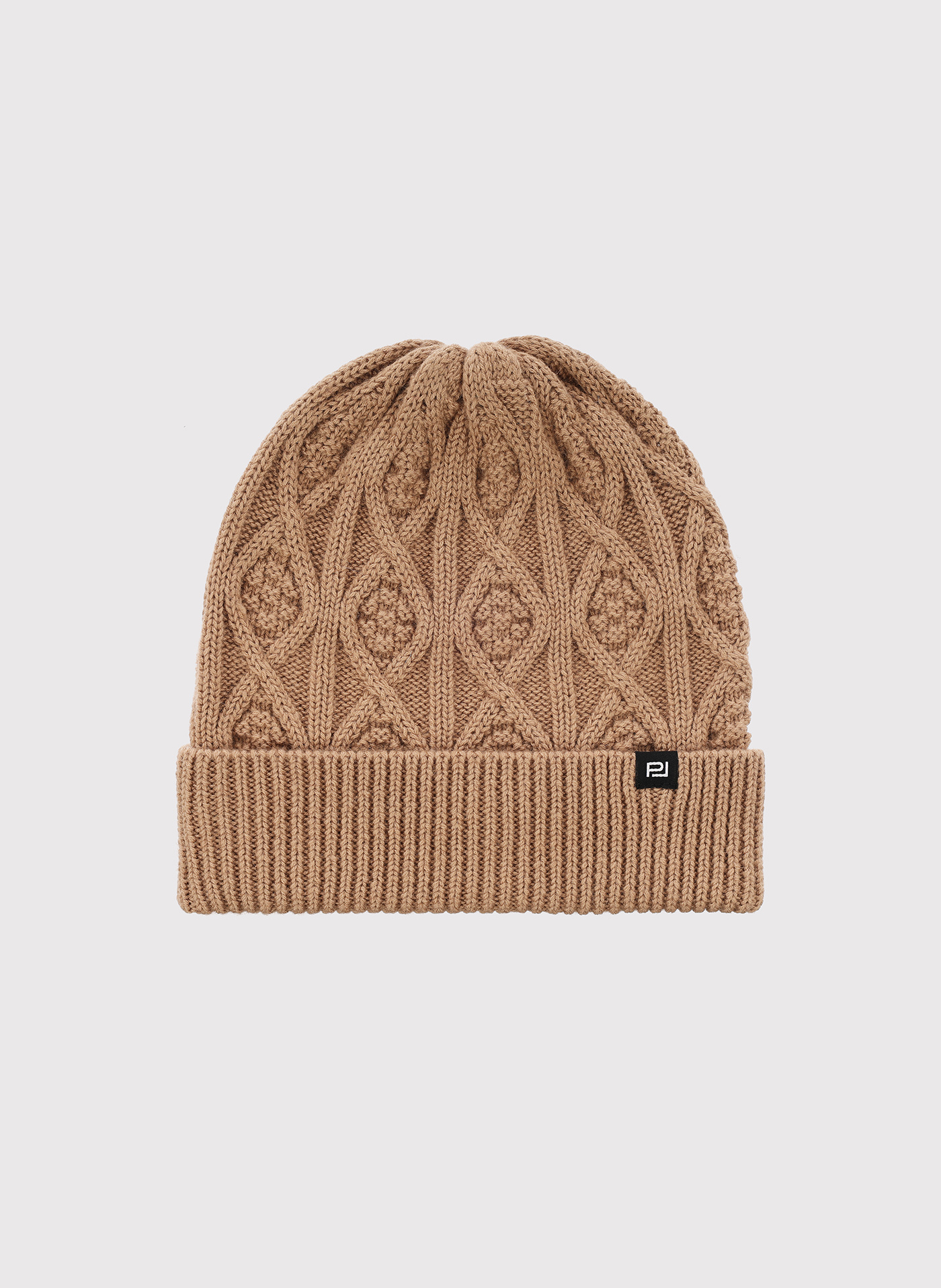 PAKO LORENTE – Beżowa czapka męska z wełną