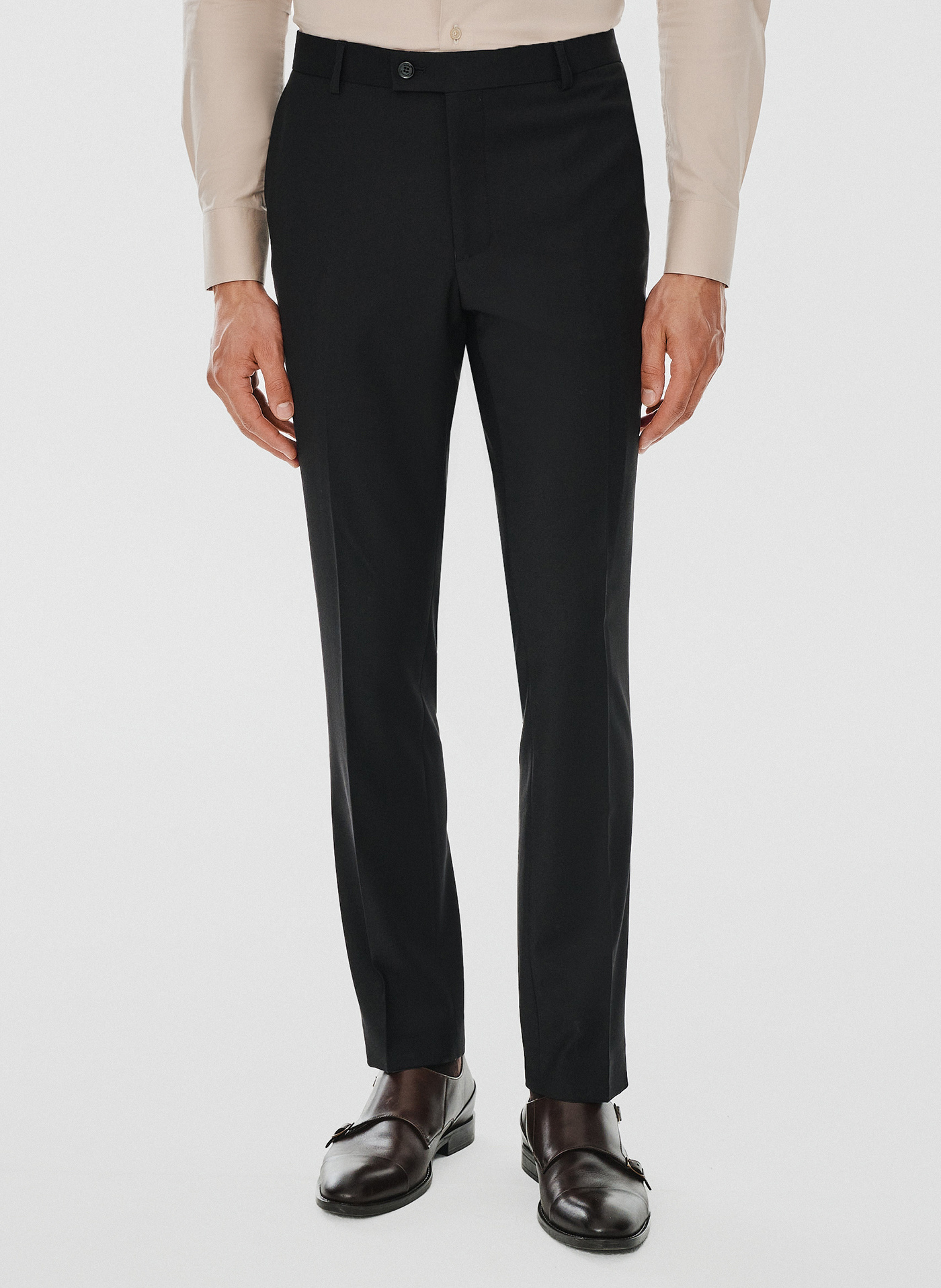 PAKO LORENTE – Spodnie garniturowe w kolorze czarnym