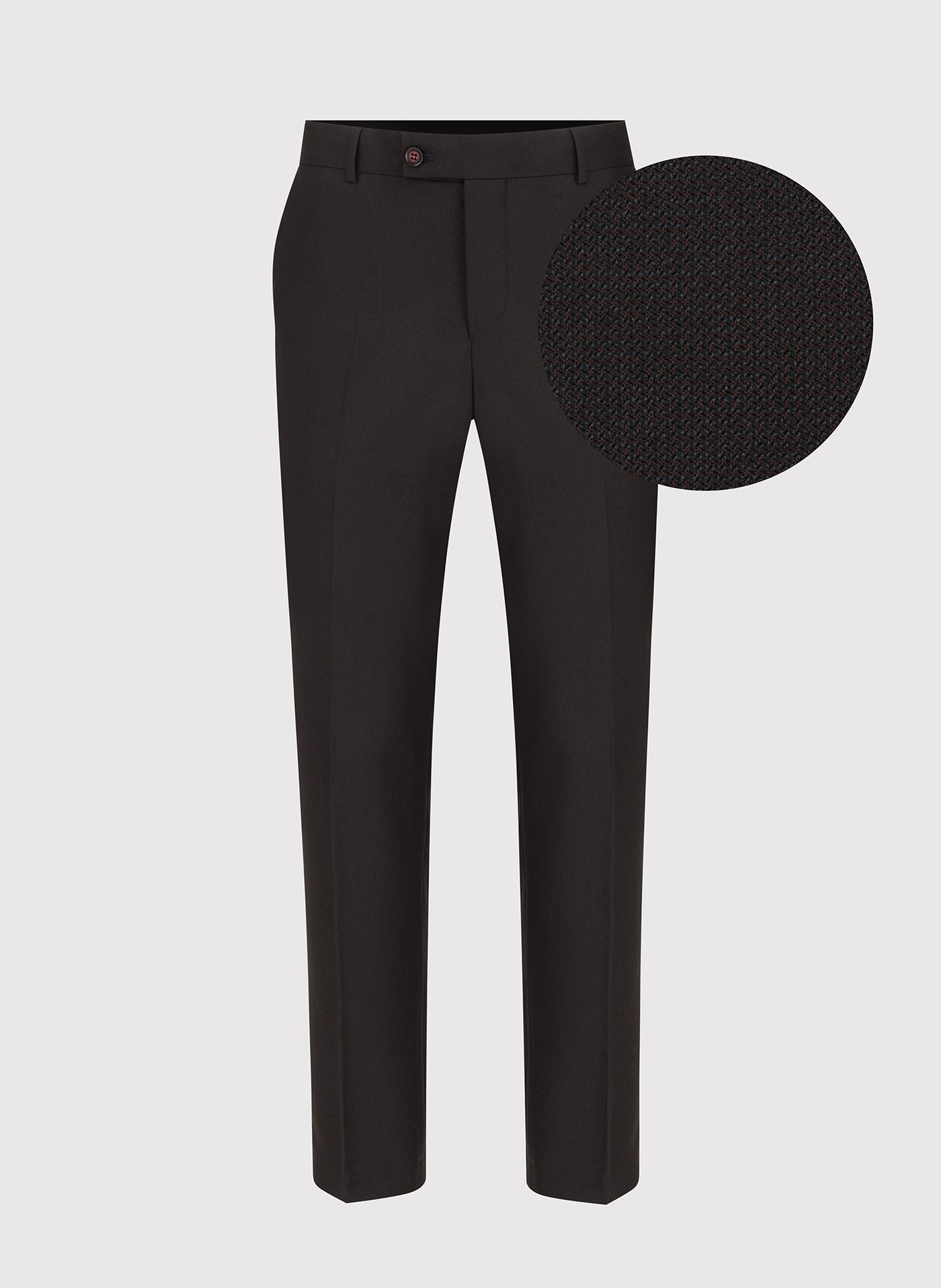 PAKO LORENTE – Brązowe spodnie smokingowe