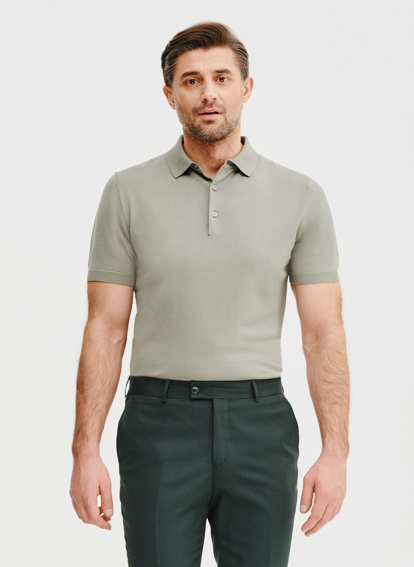 PAKO LORENTE – Zielony t-shirt polo