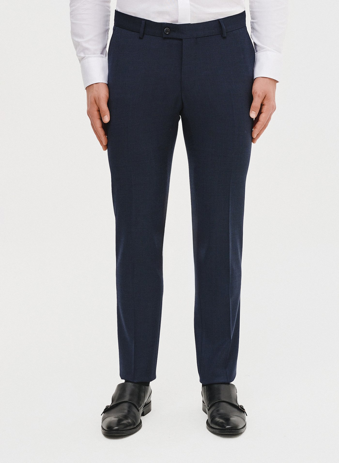 PAKO LORENTE – Granatowe spodnie ganiturowe