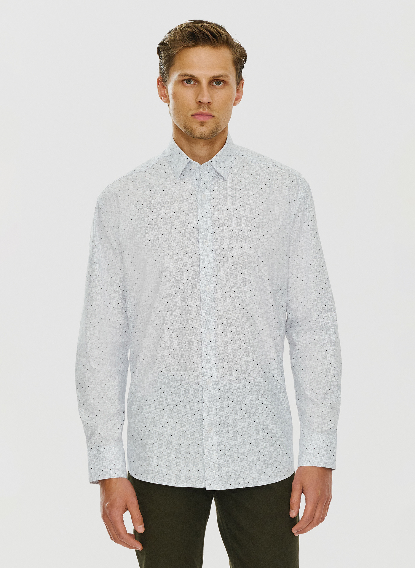 PAKO LORENTE – Koszula w kropki o kroju Regular P24SF-1X-004-B-R - Pako Lorente