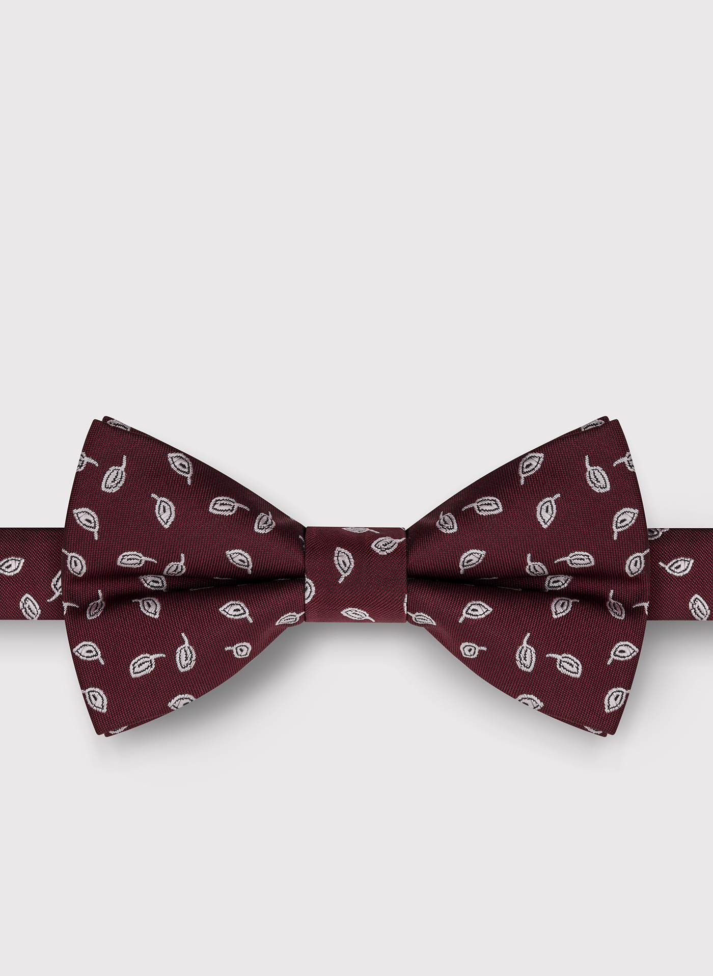 PAKO LORENTE – Bordowa mucha męska we wzorki