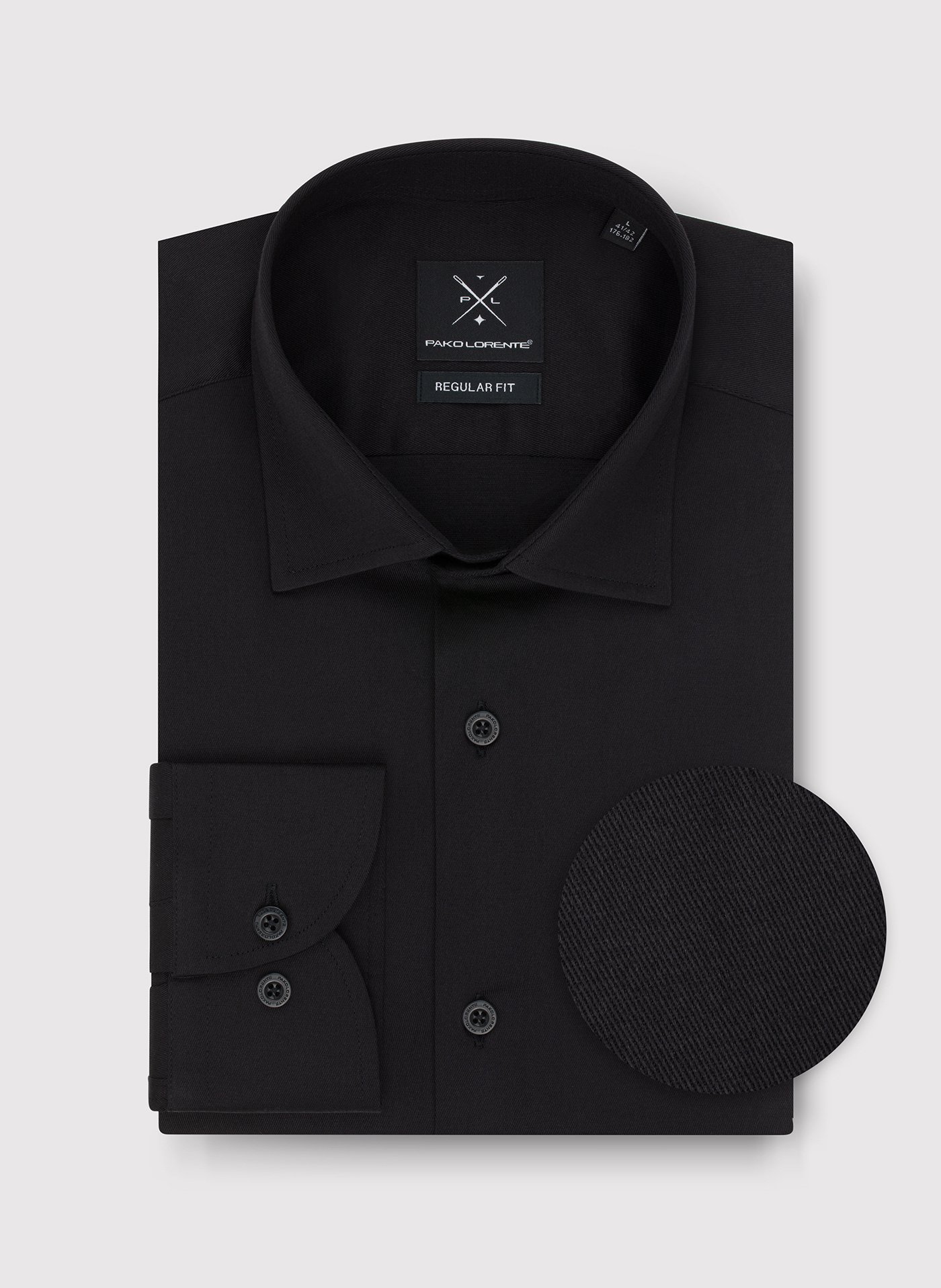 PAKO LORENTE – Czarna koszula męska