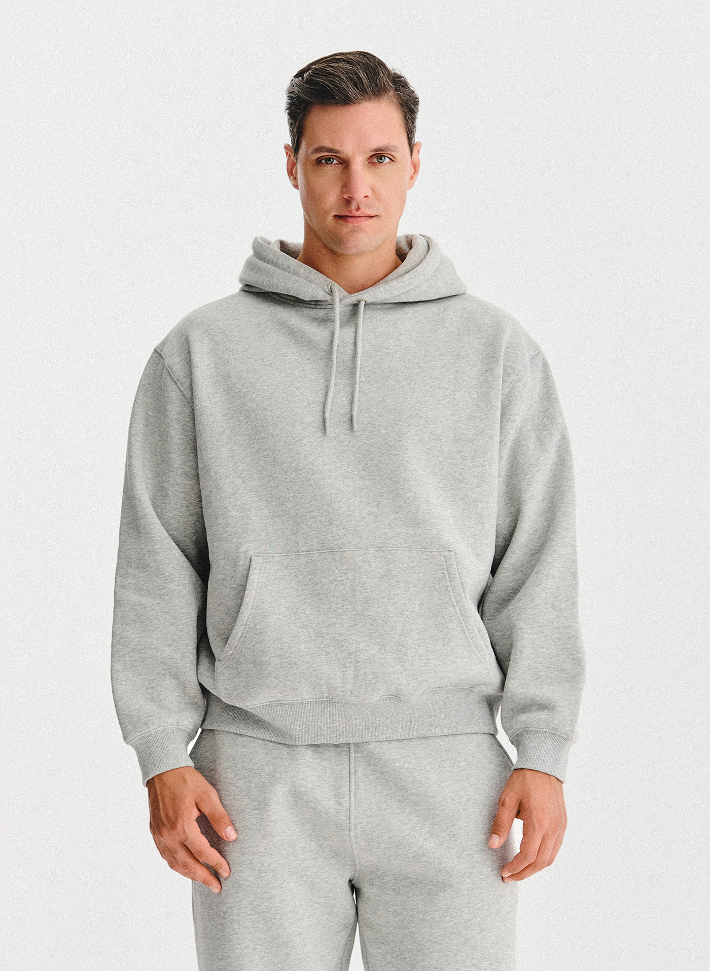 PAKO LORENTE - Szara bluza dresowa z kapturem