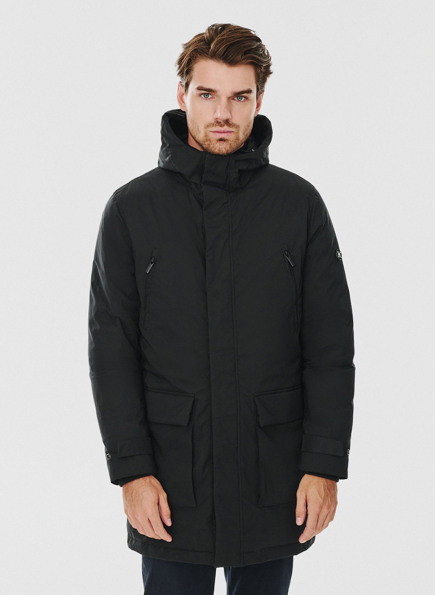 PAKO LORENTE – Czarna kurtka męska wypełniona puchem