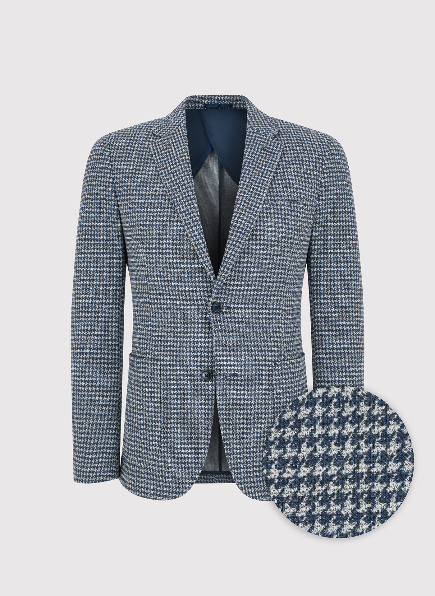 PAKO LORENTE – Granatowa marynarka w pepitkę