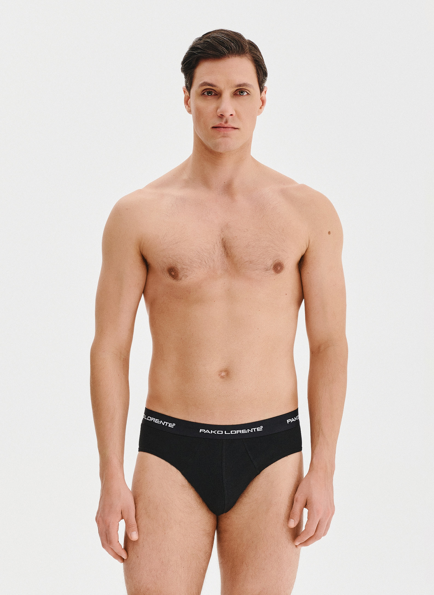 PAKO LORENTE – Zestaw 3 par czarnych slipów męskich