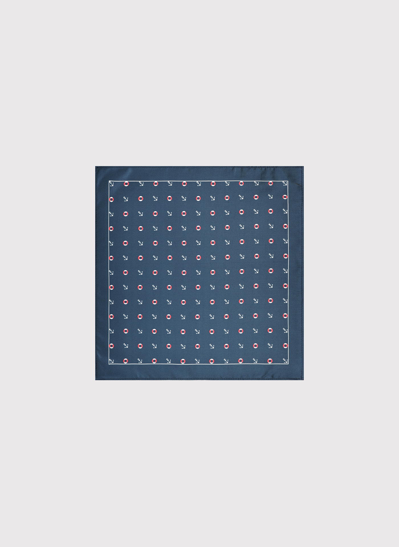 PAKO LORENTE – Granatowa poszetka we wzór