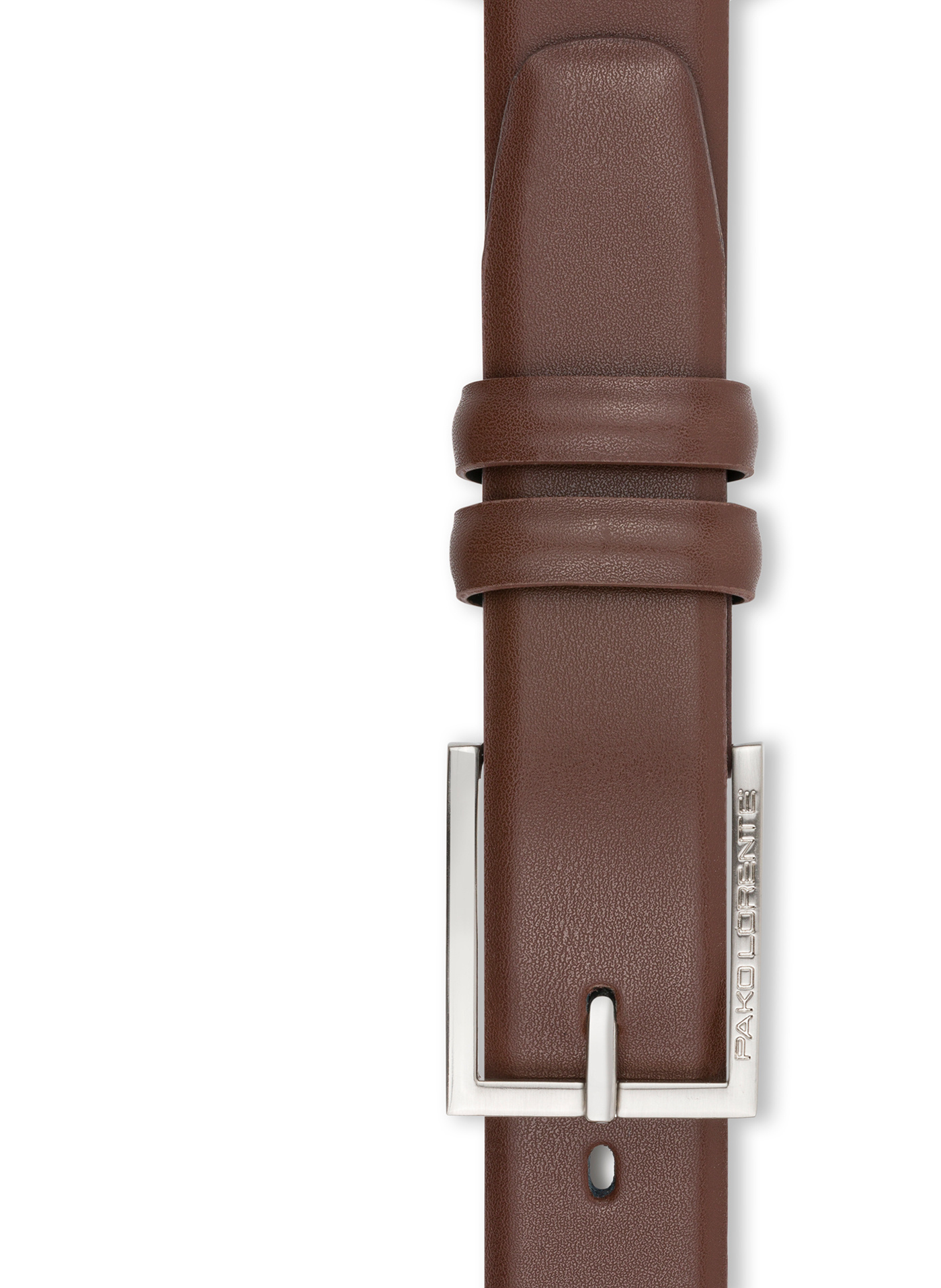 PAKO LORENTE – Kamelowy skórzany pasek męski