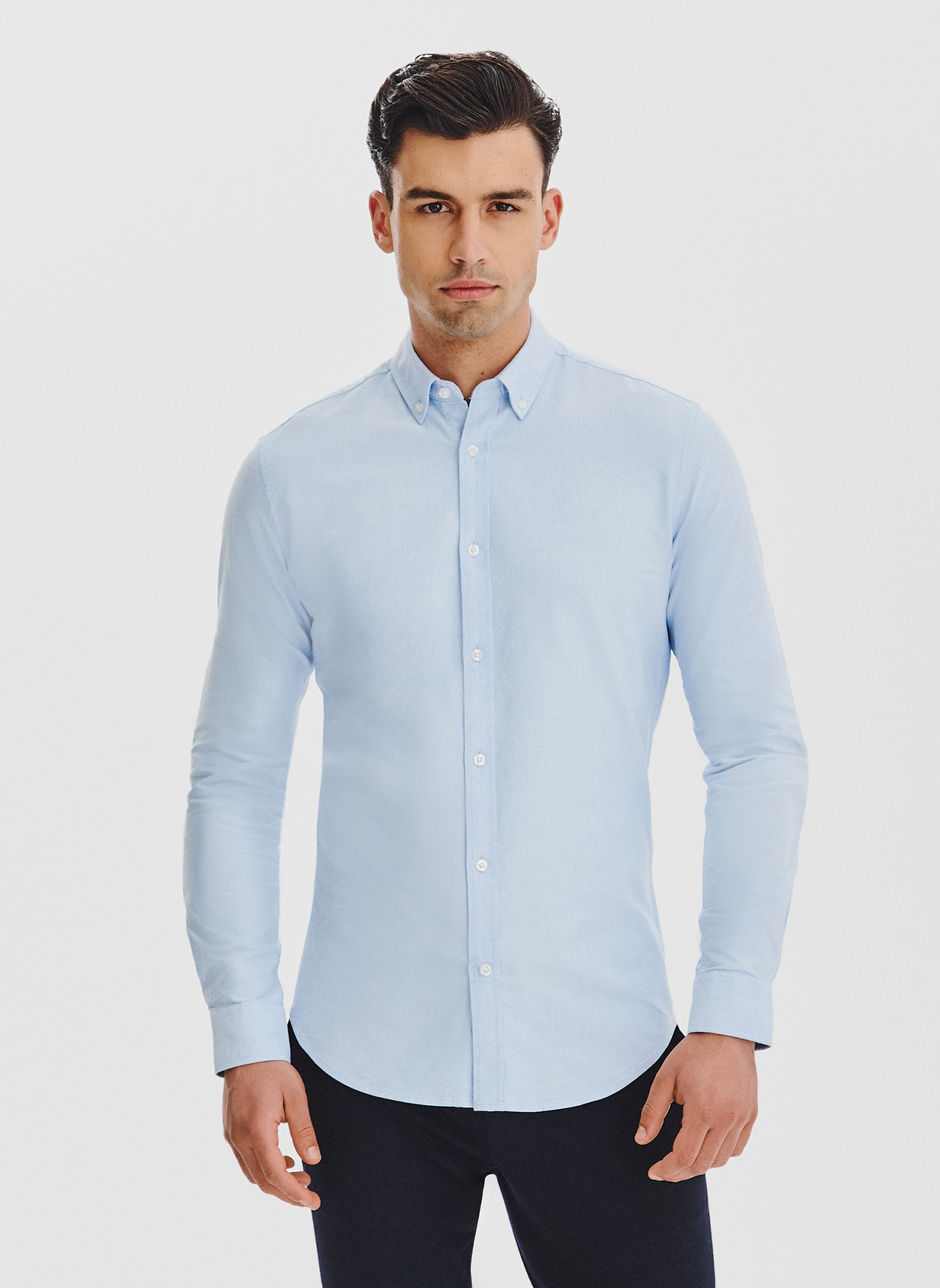 Niebieska koszula męska