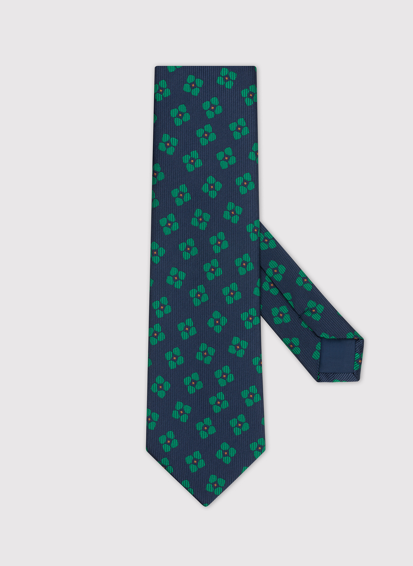 PAKO LORENTE – Granatowy krawat męski w kwiatki