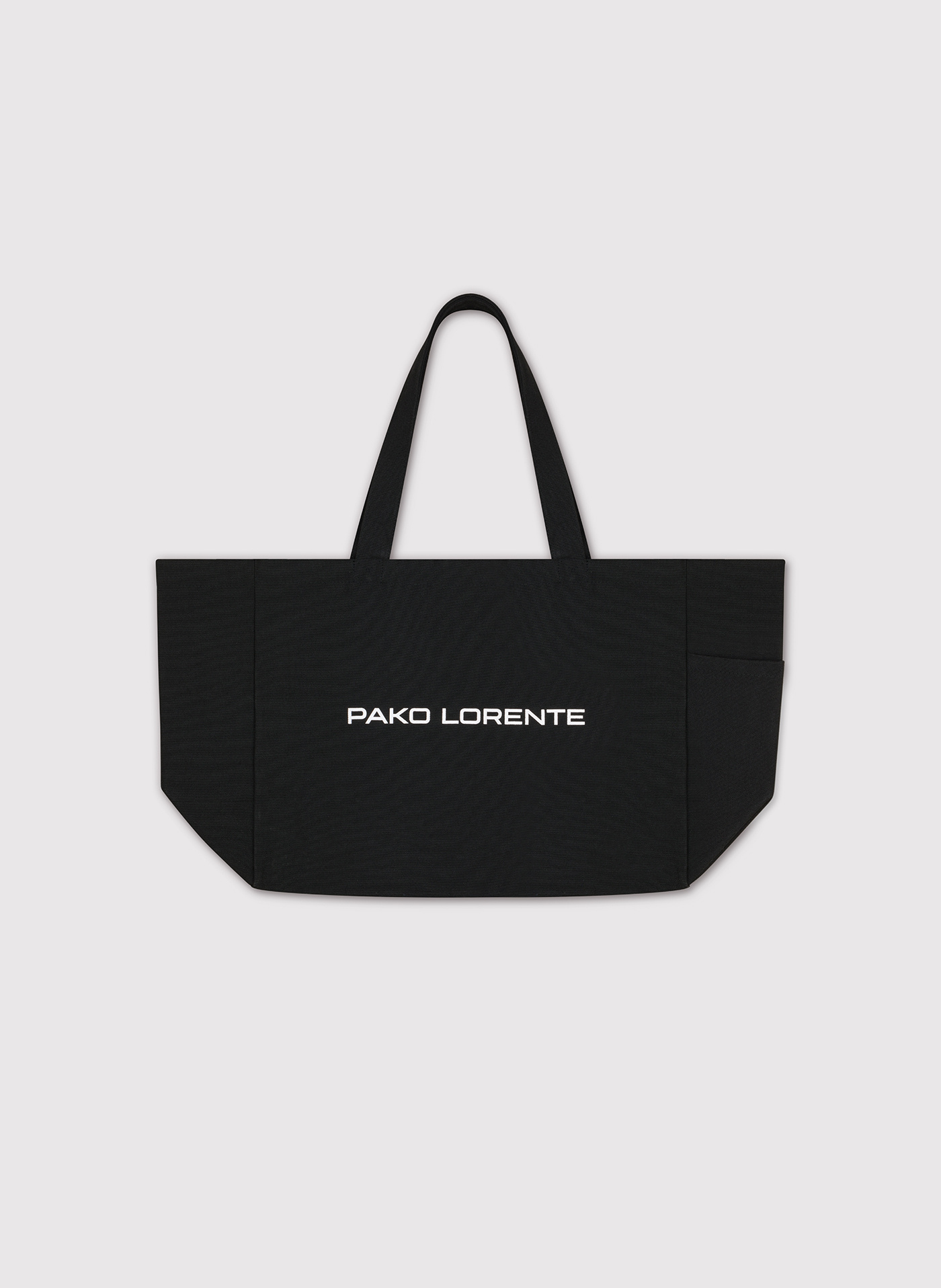 PAKO LORENTE - Czarna duża torba materiałowa unisex