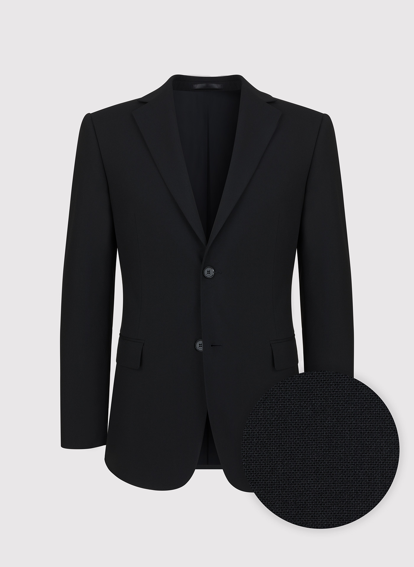 PAKO LORENTE - Gładka czarna marynarka garniturowa