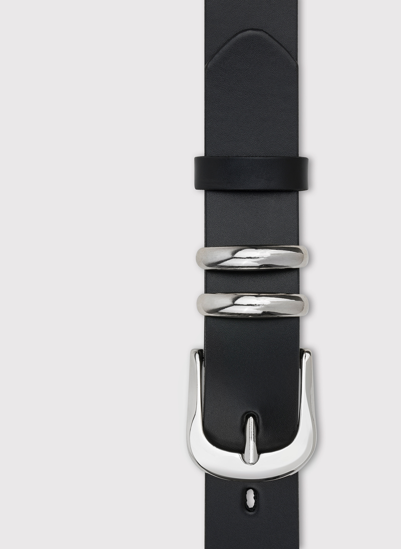 PAKO LORENTE – Skórzany pasek męski z metalową klamrą