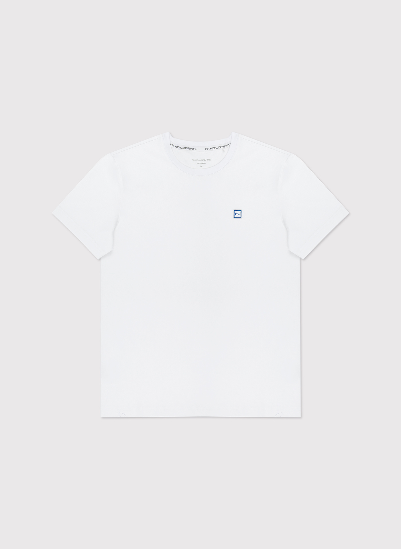 PAKO LORENTE – Biały gładki T-shirt Basic