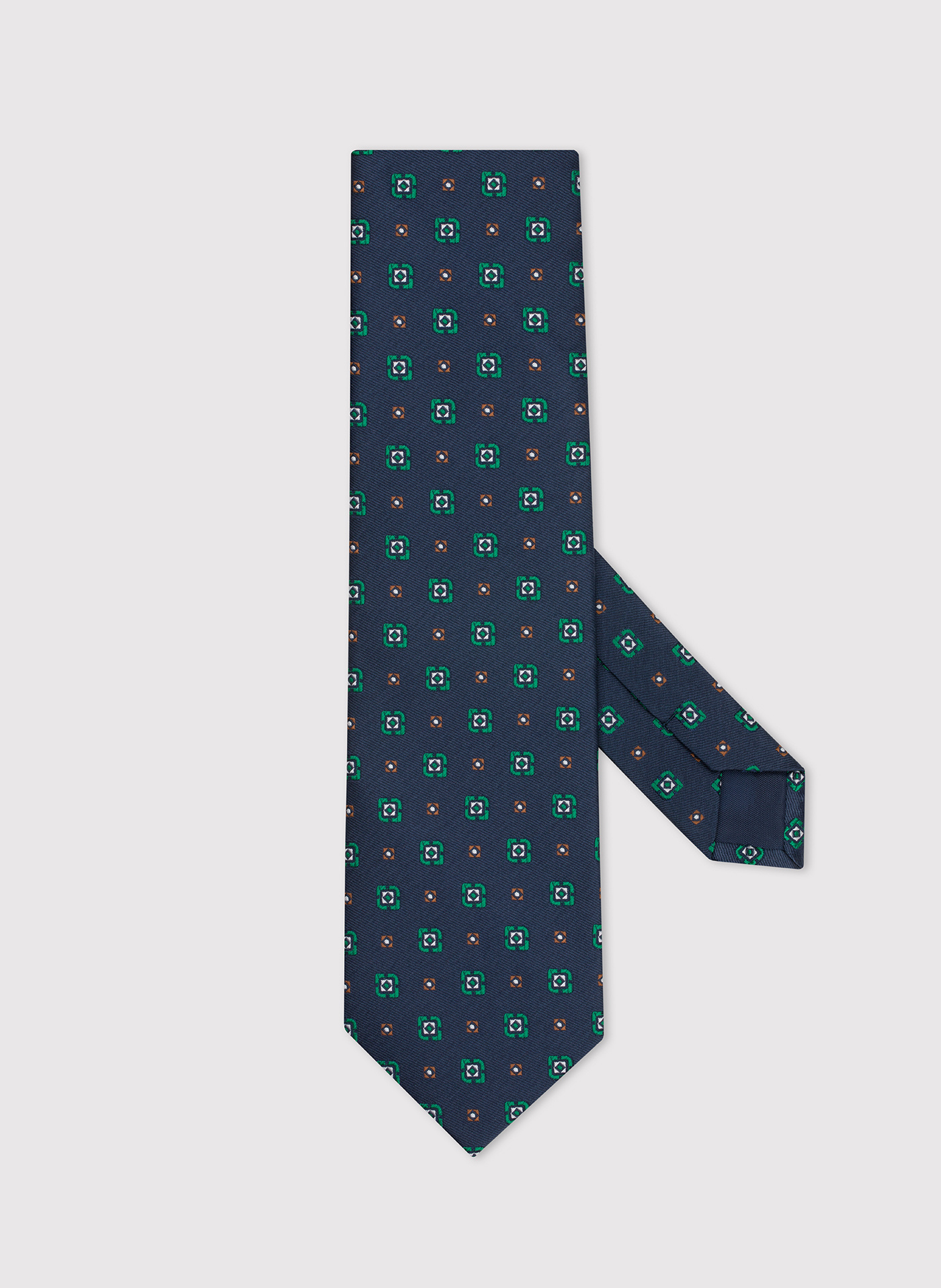PAKO LORENTE – Granatowy krawat męski w drobny wzór