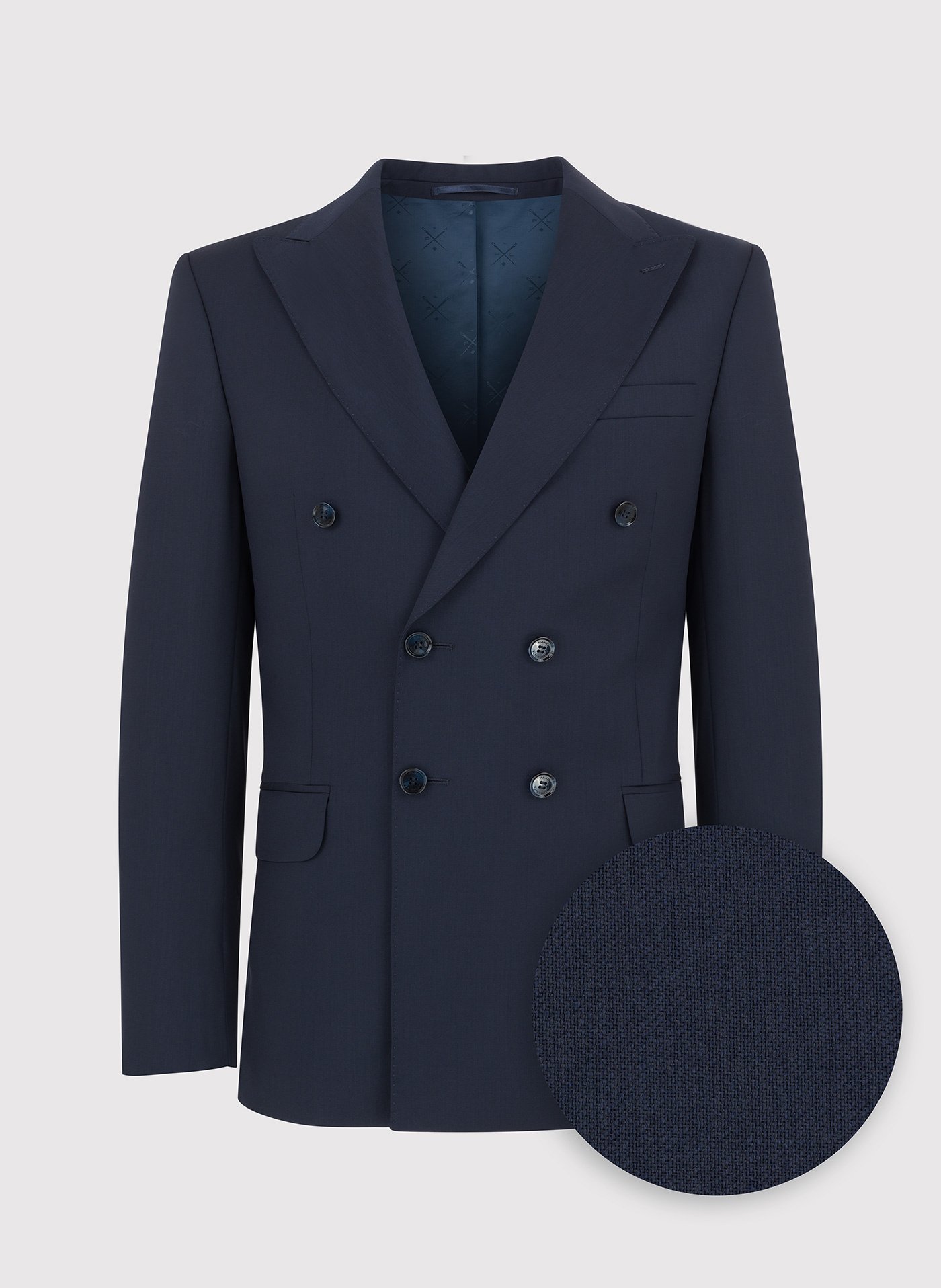 PAKO LORENTE – Granatowa dwurzędowa marynarka męska