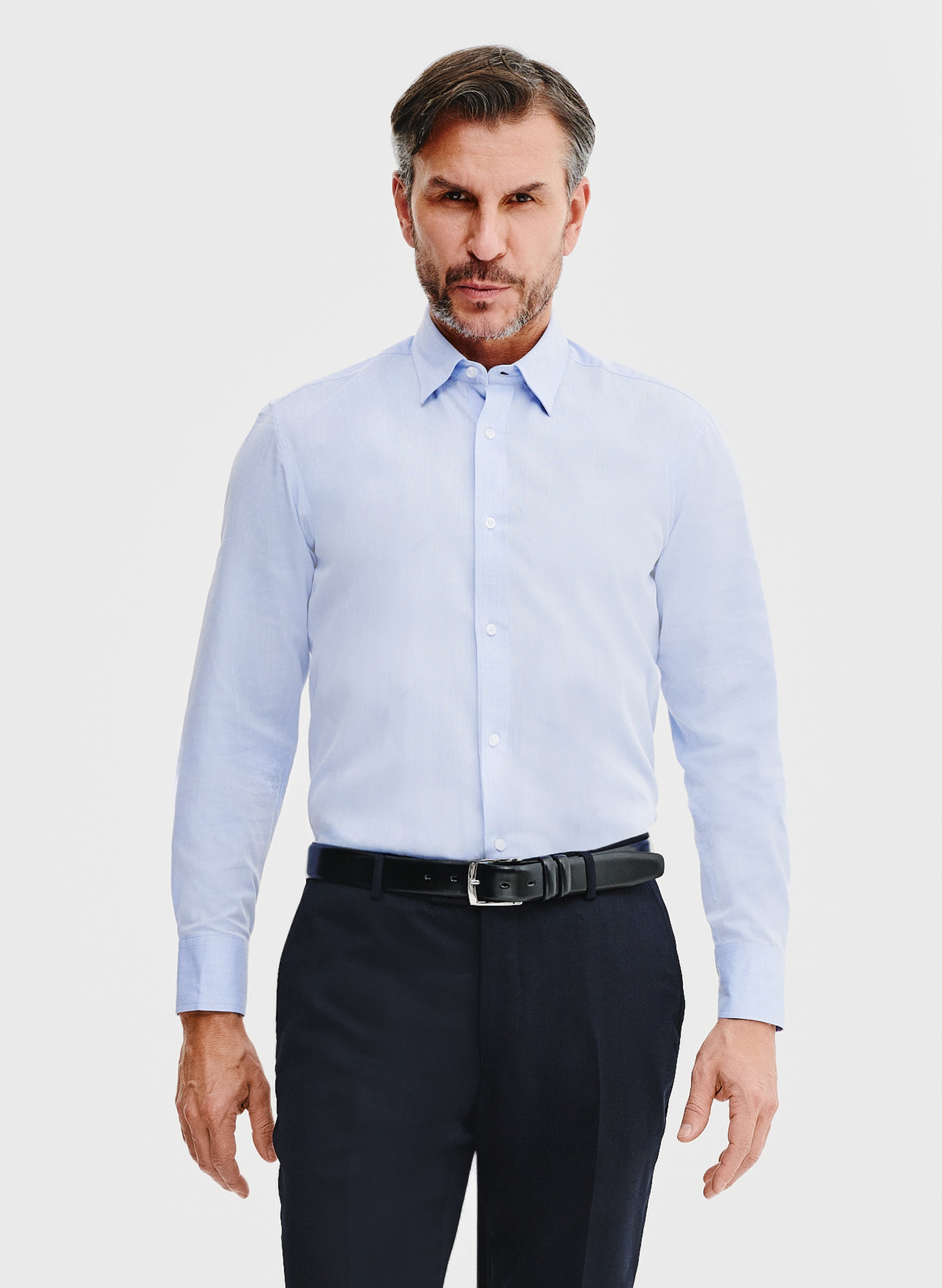 PAKO LORENTE – Gładka bawełniana koszula męska