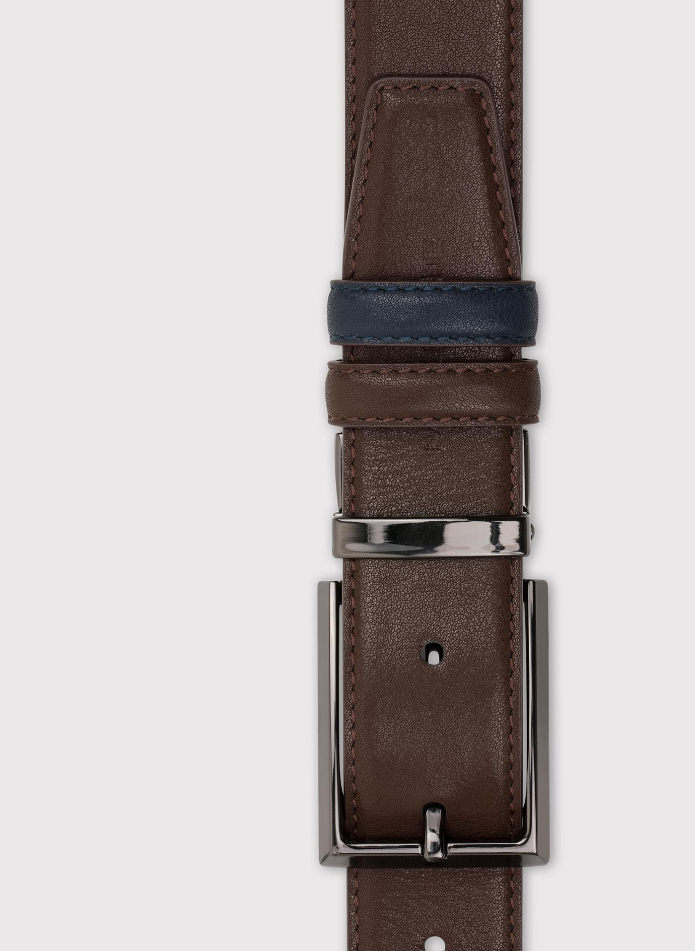 PAKO LORENTE – Dwustronny skórzany pasek męski