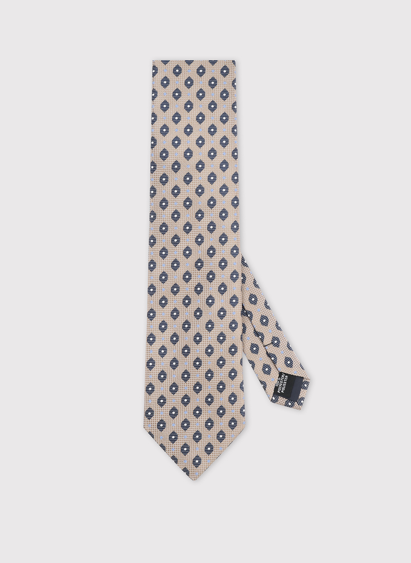 PAKO LORENTE - Beżowy krawat w mikrowzór