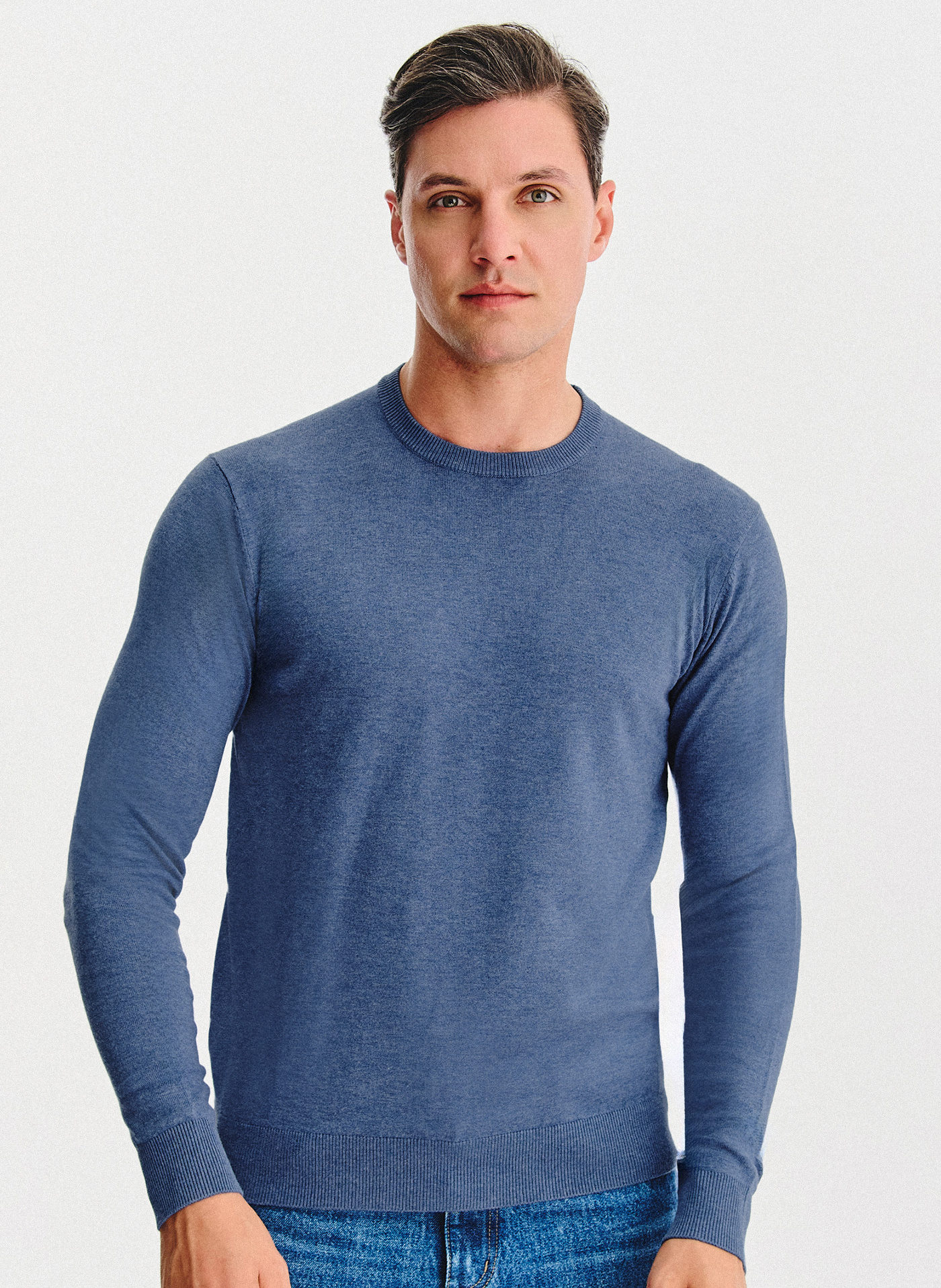 PAKO LORENTE – Niebieski sweter męski